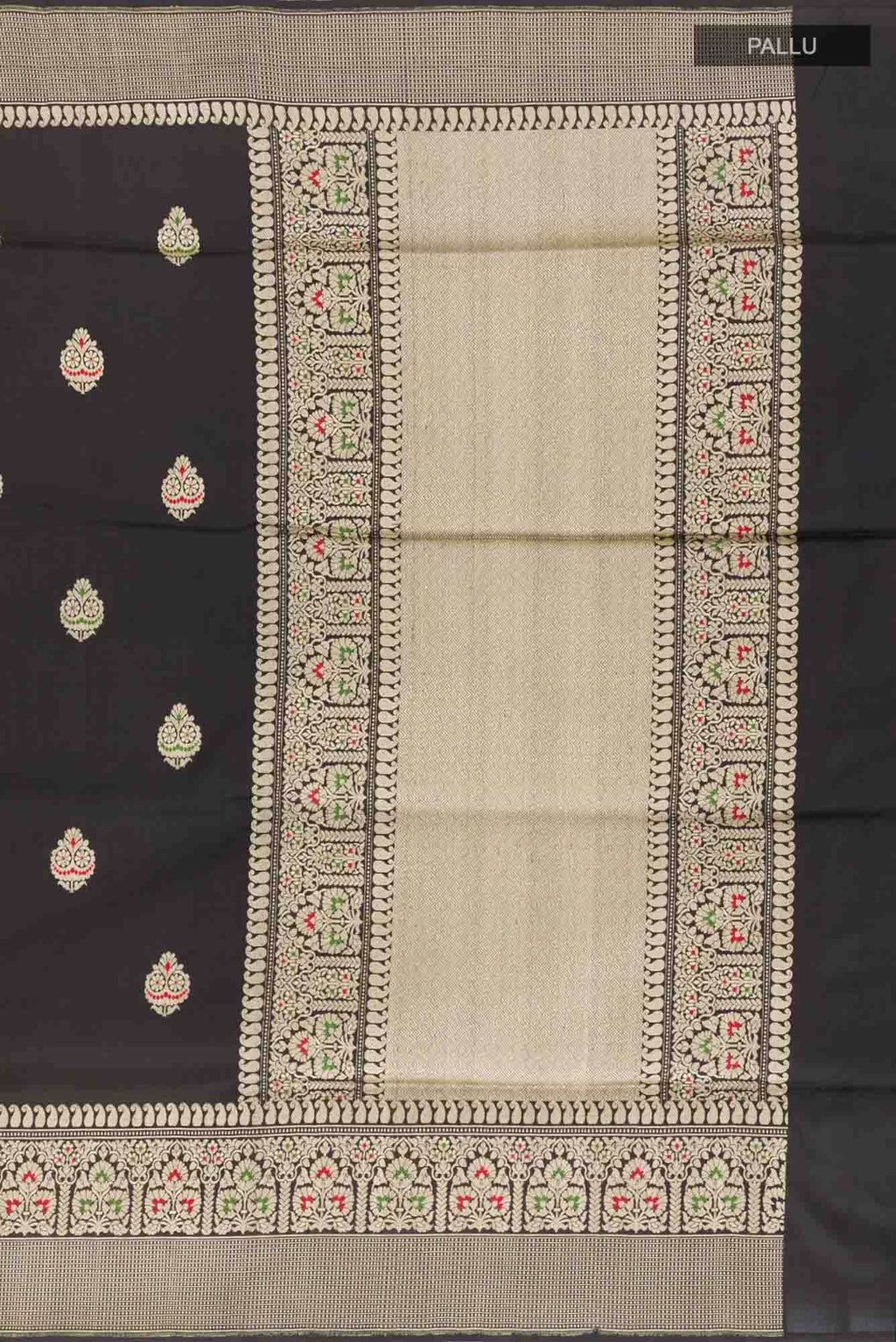 Black Banarasi Silk Saree