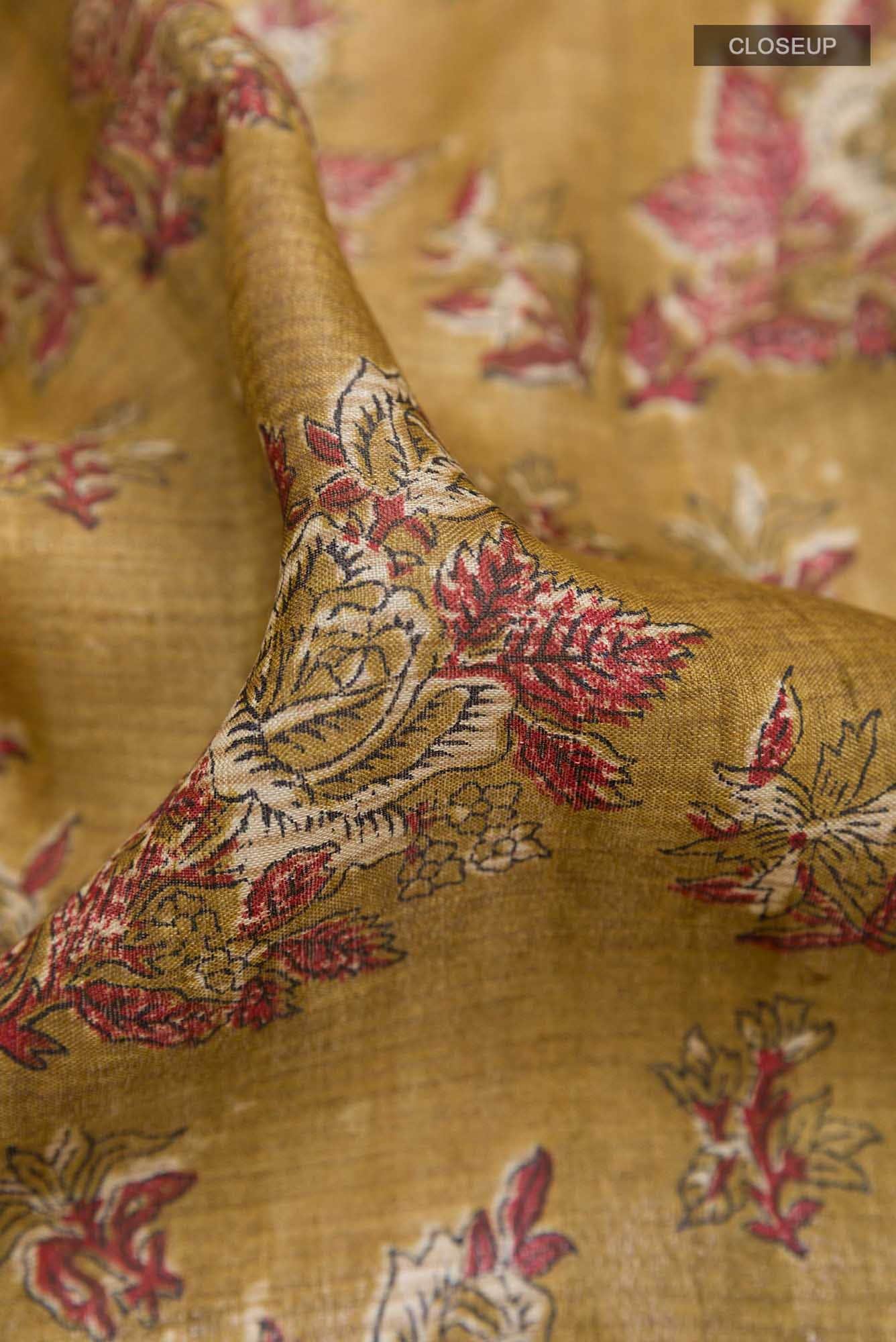 Golden Tussar Saree
