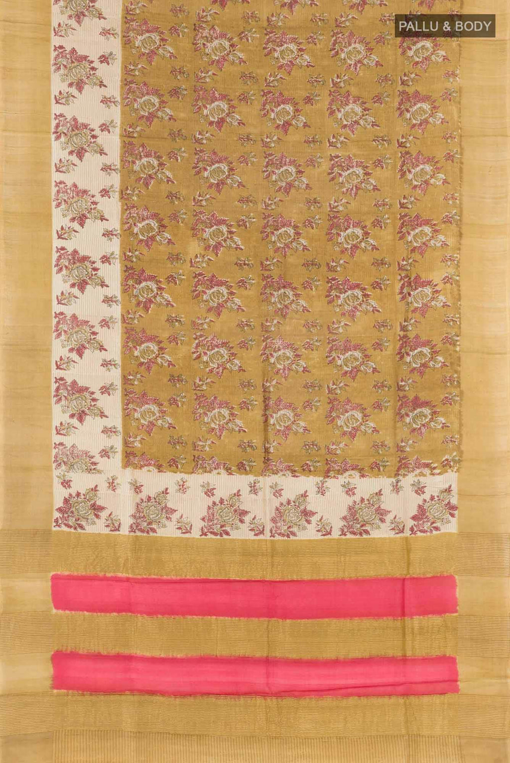 Golden Tussar Saree