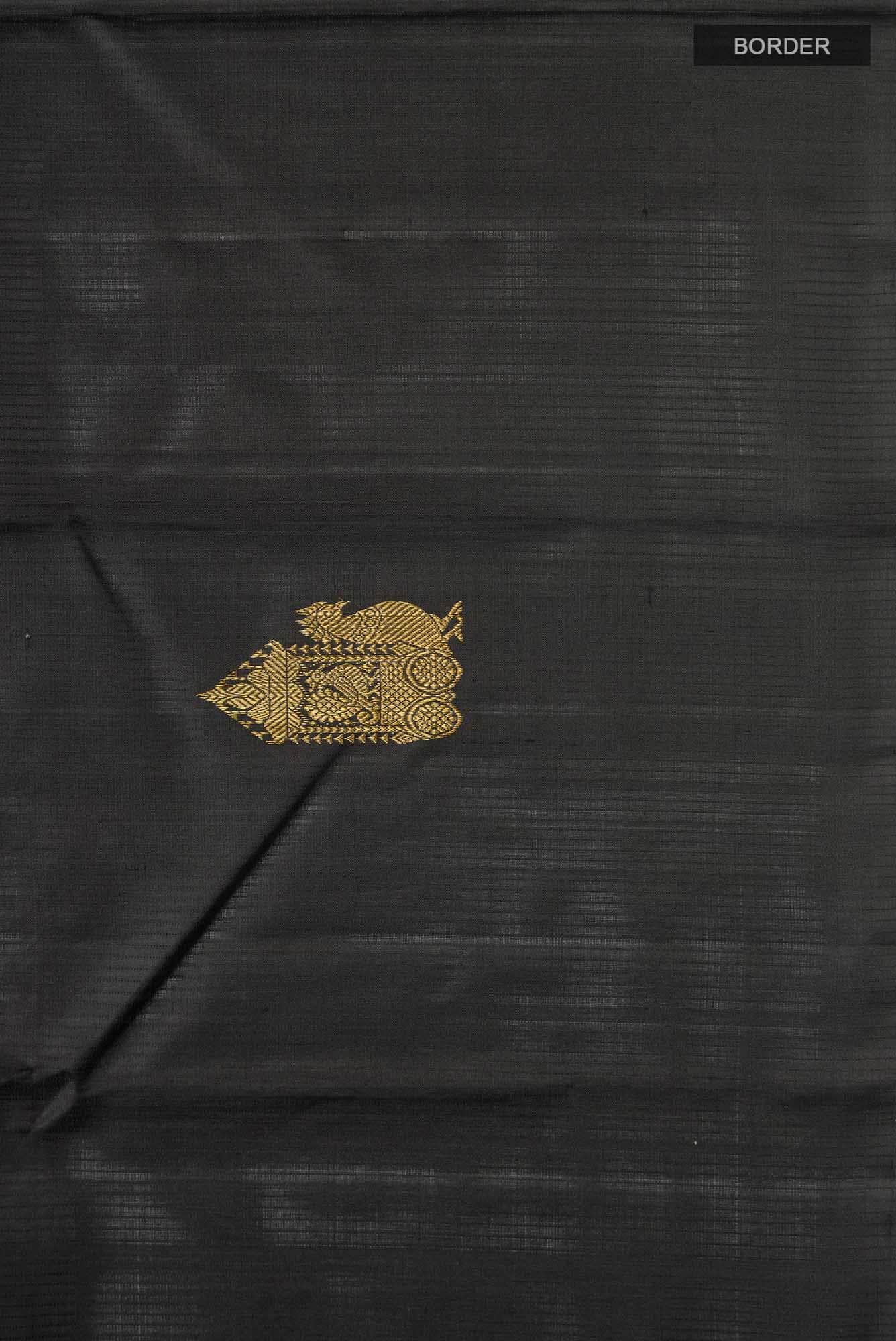 Black Kanchipuram Silk Saree