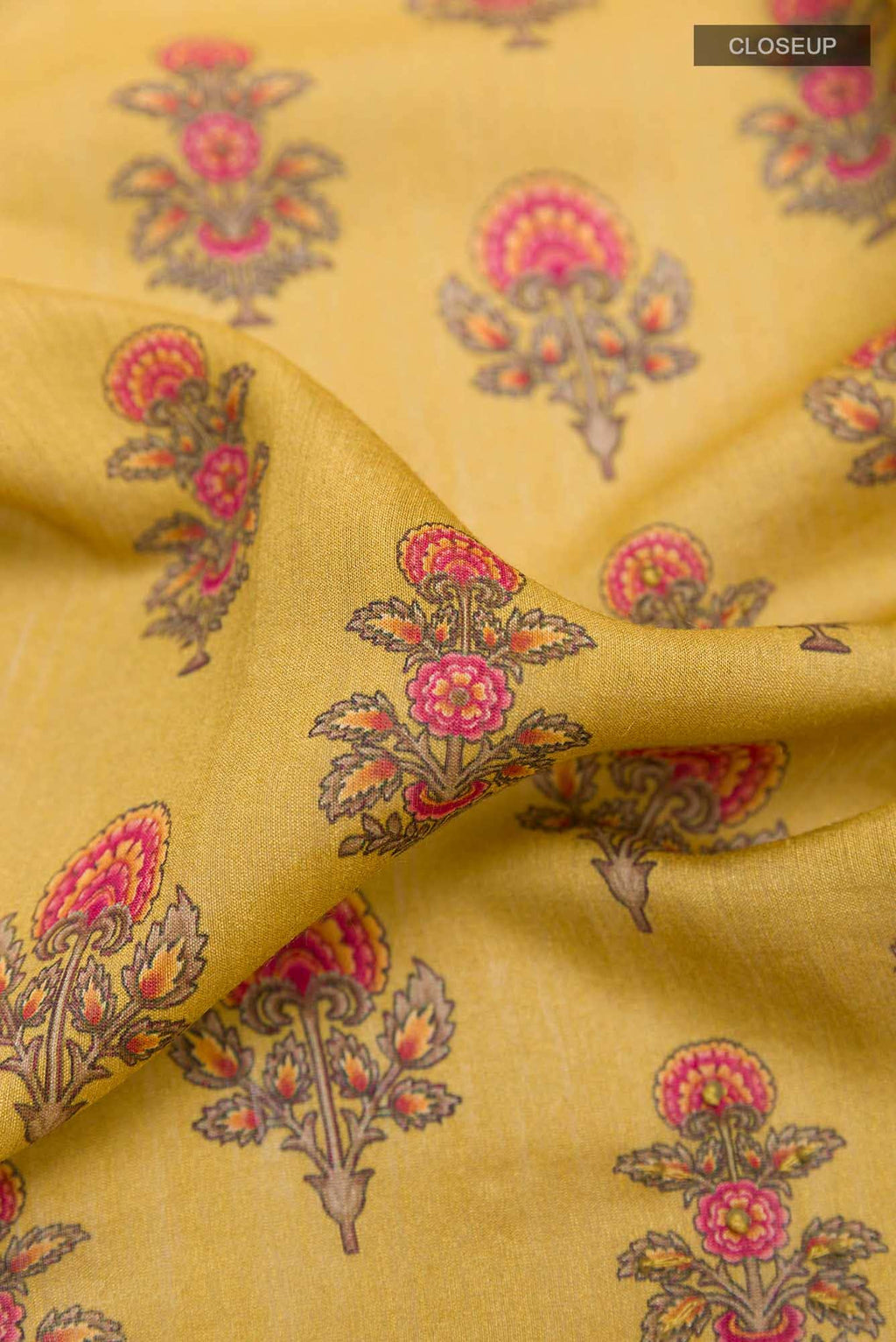 Mustard Tussar Saree