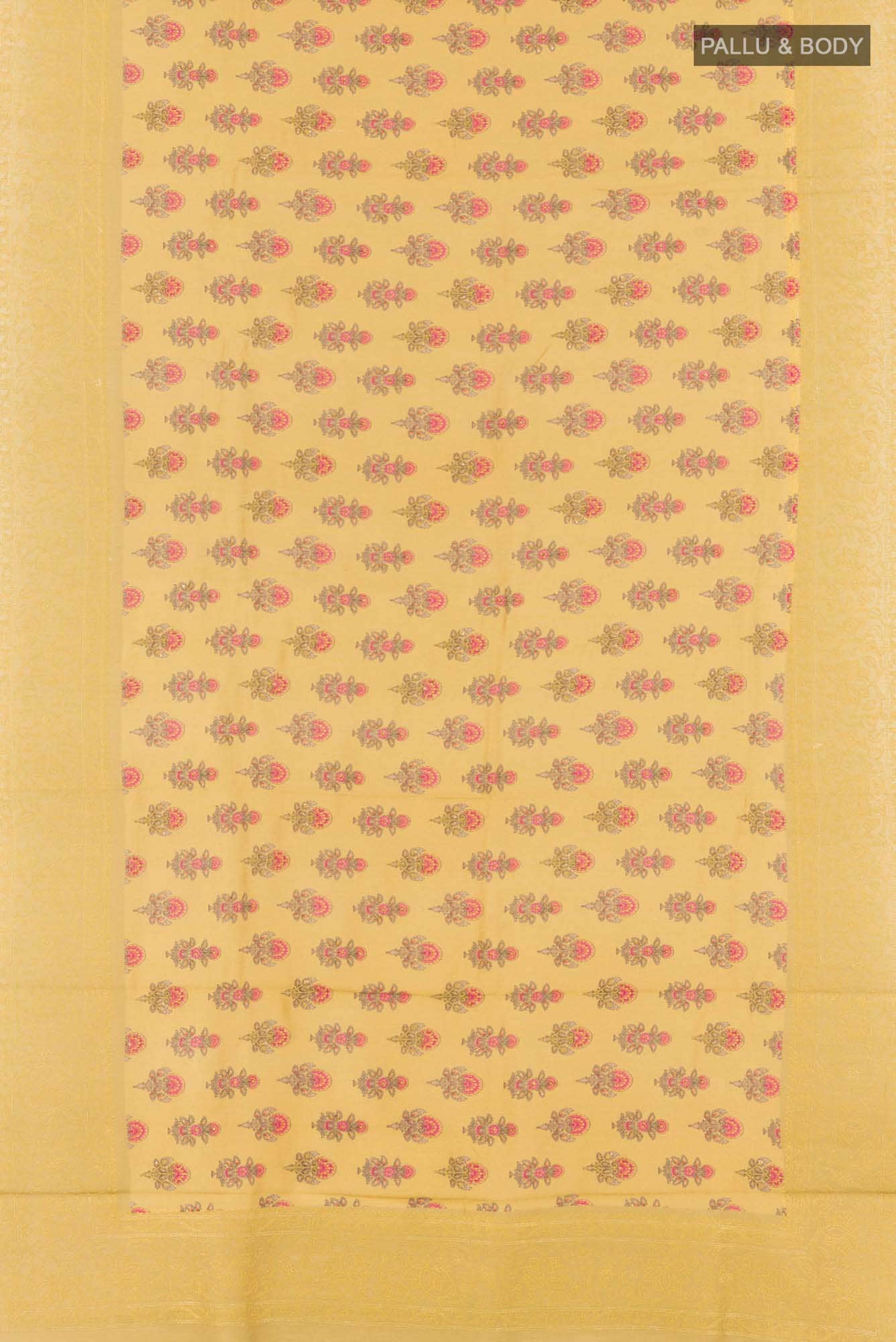 Mustard Tussar Saree