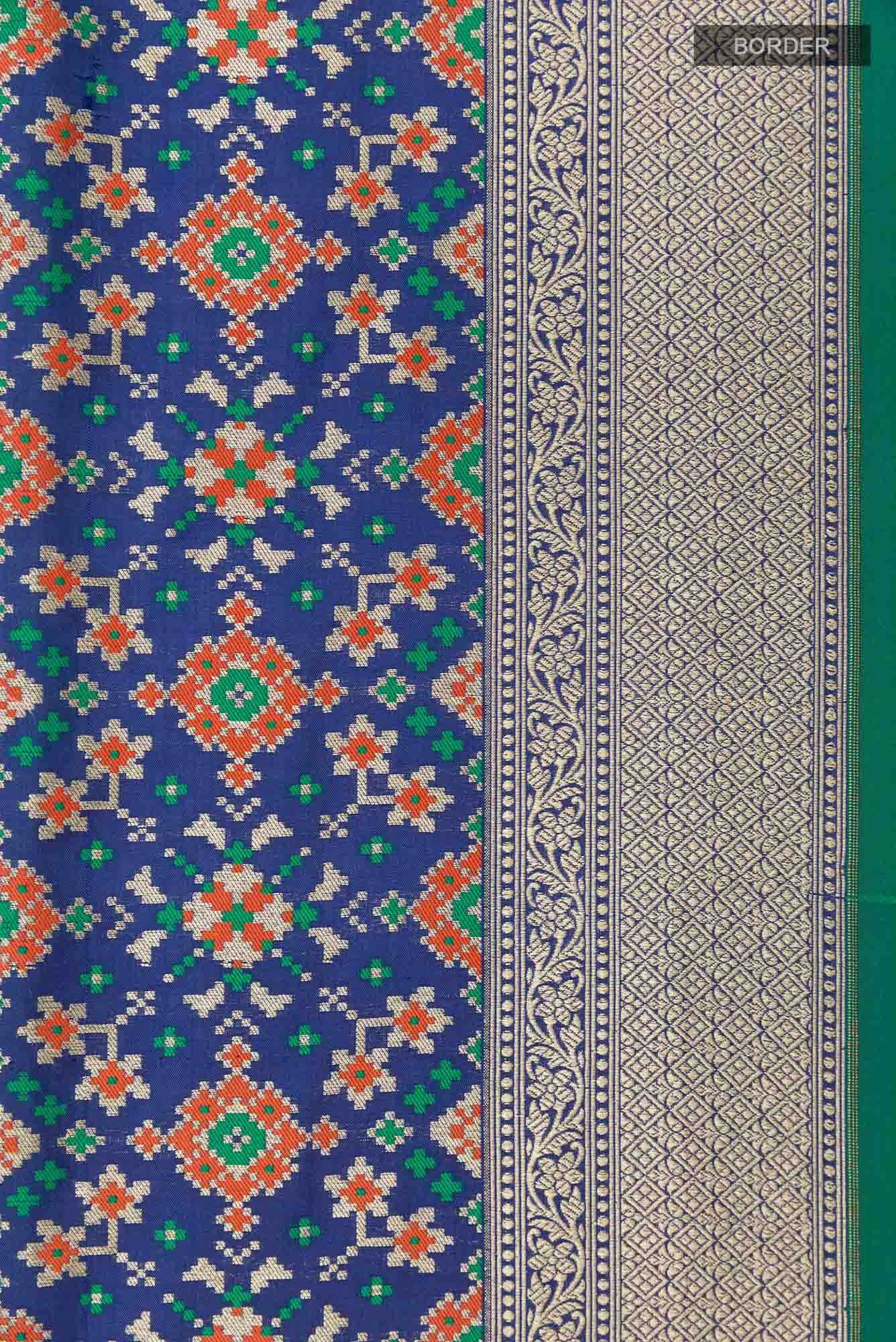 Blue Banarasi Silk Saree
