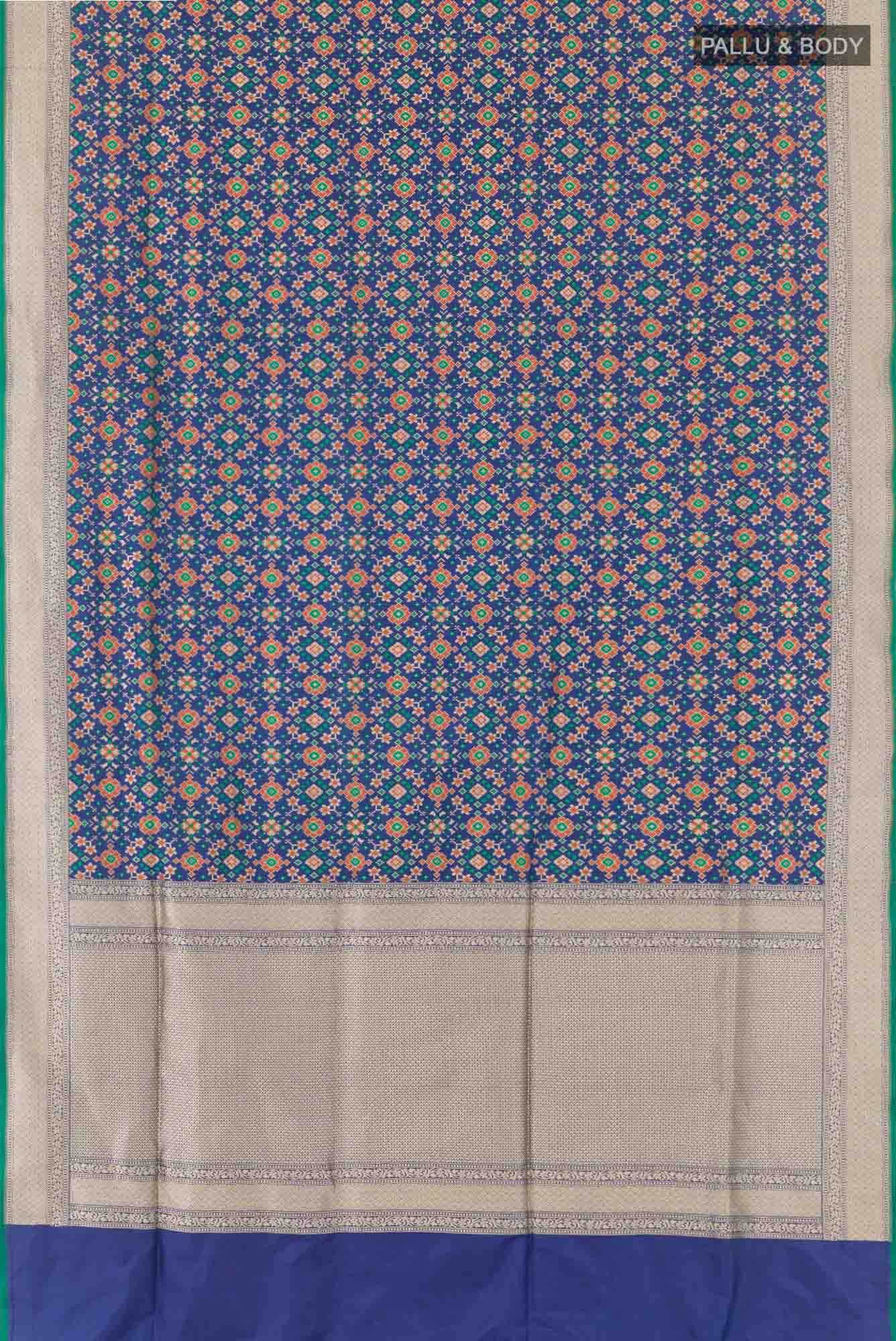 Blue Banarasi Silk Saree