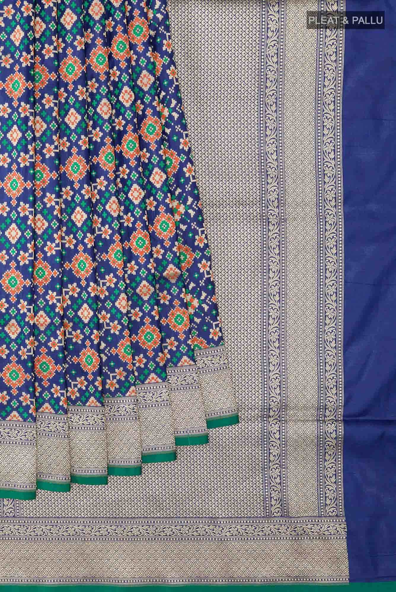 Blue Banarasi Silk Saree