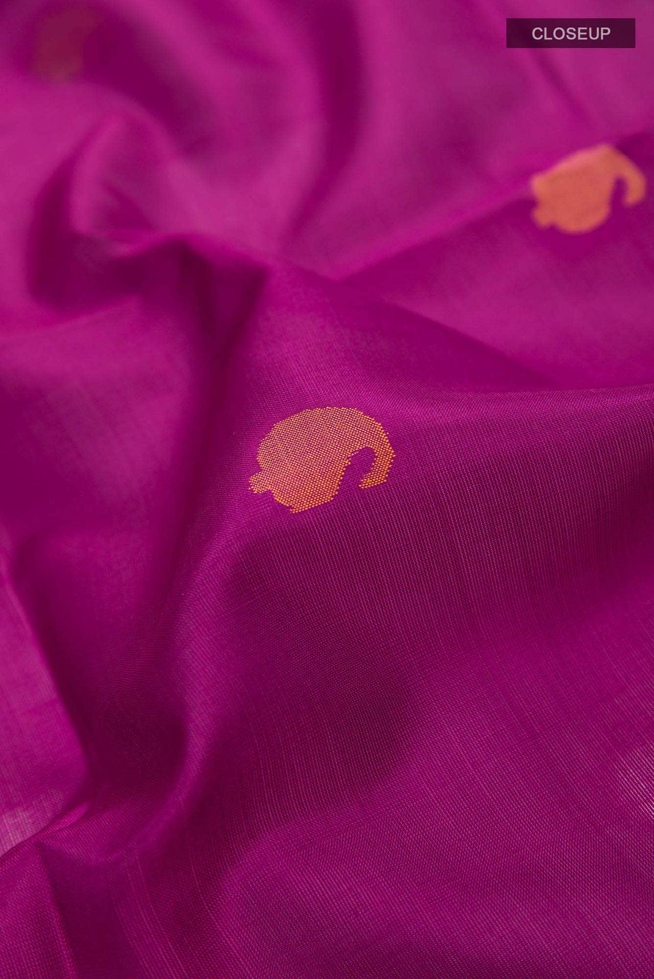 Pure Silk Pure Zari Purple Uppada Saree