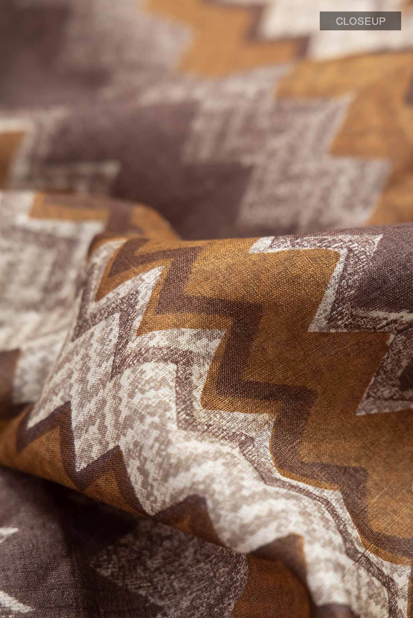 Beige Tussar Silk Saree