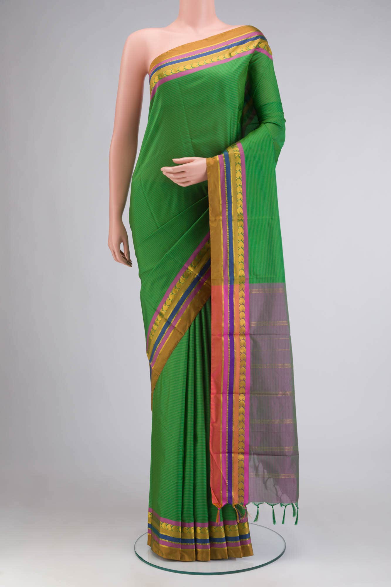 Green Blended Art Silk Saree