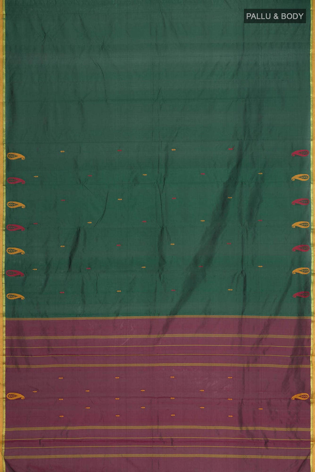 Green Blended Art Silk Saree