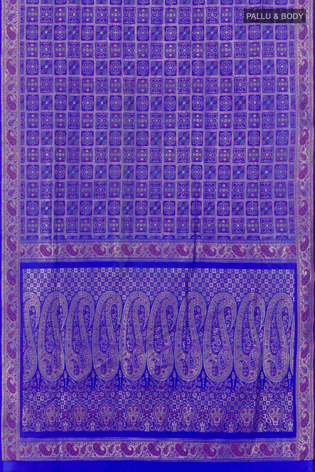 Blue Banarasi Silk Saree