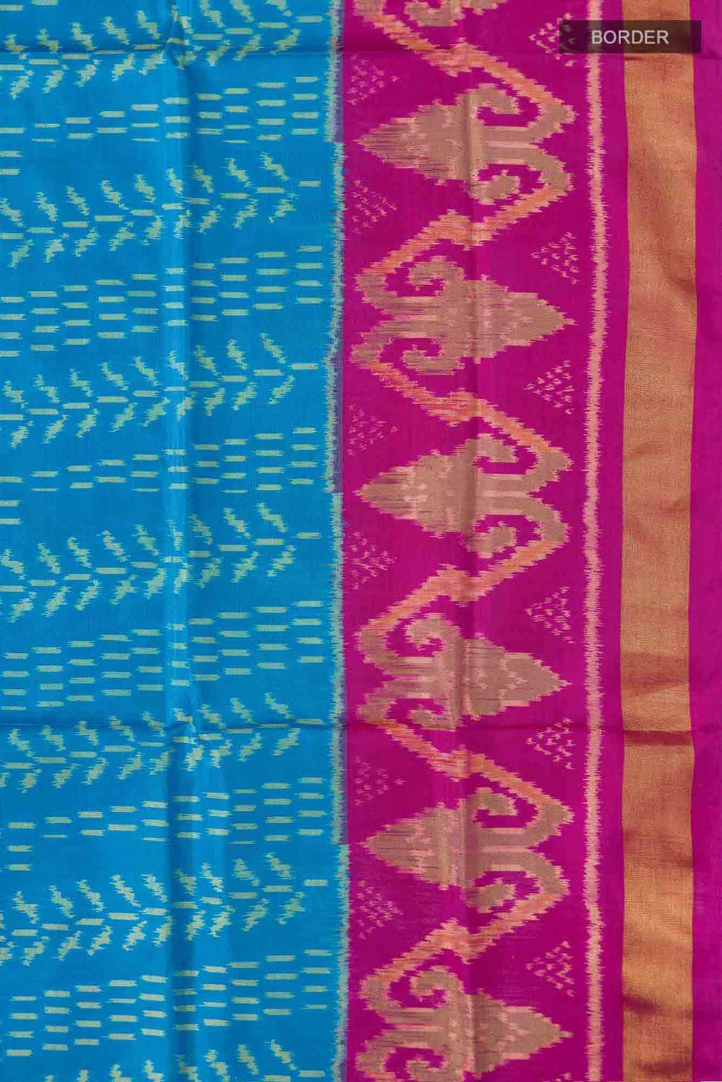 Blue Rajkot Patola Silk Saree