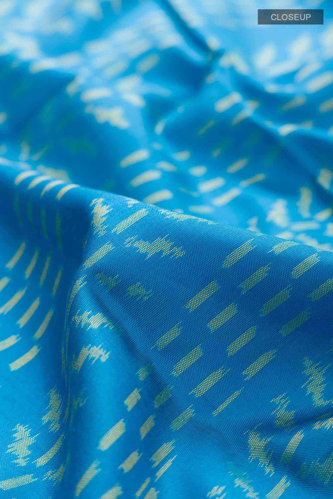 Blue Rajkot Patola Silk Saree