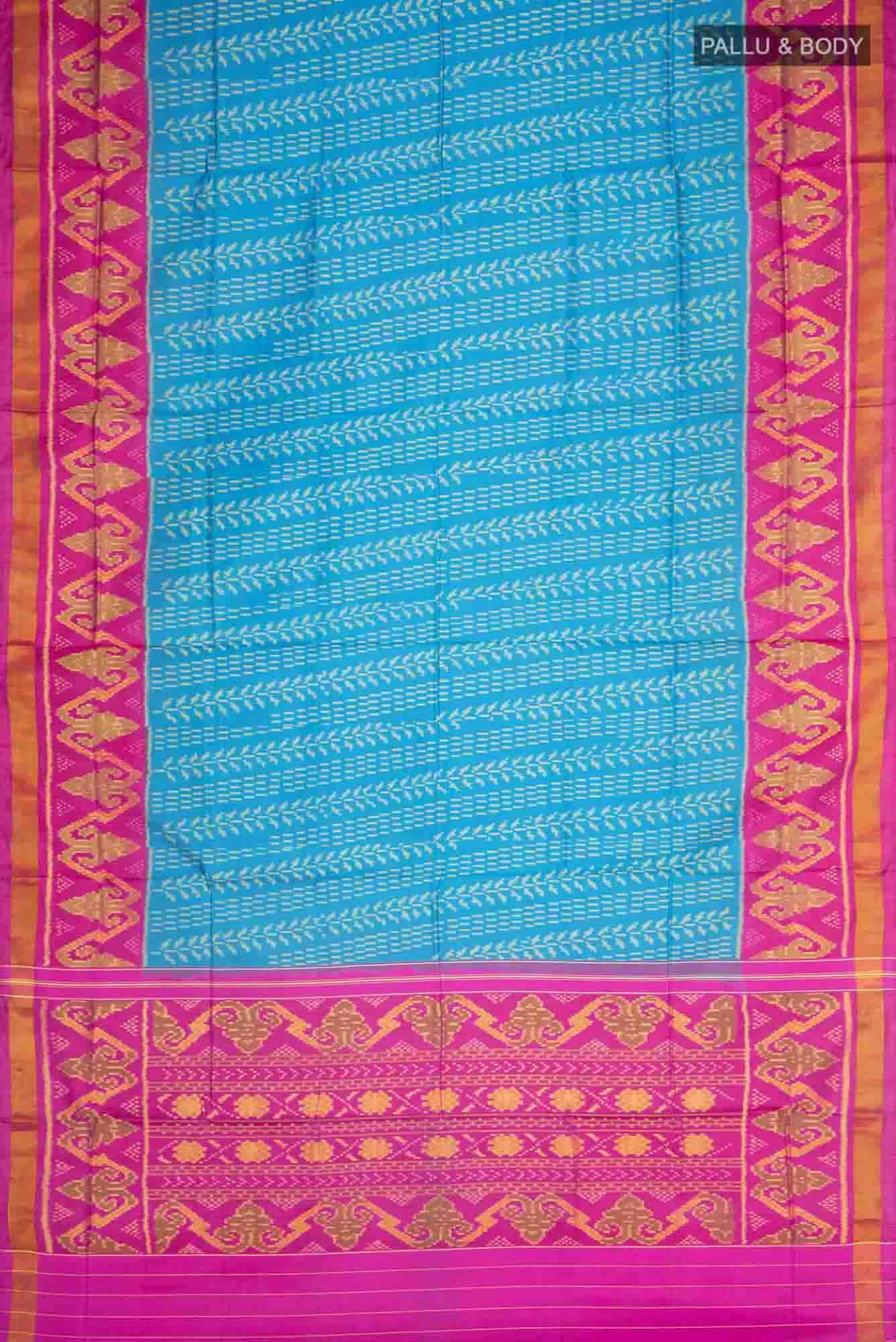 Blue Rajkot Patola Silk Saree
