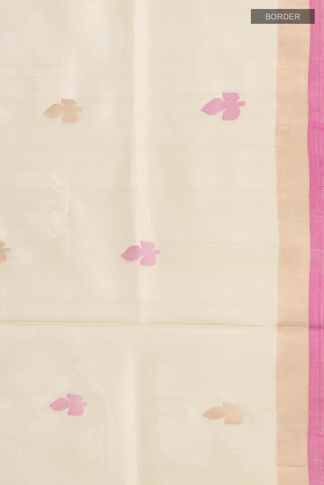 Cream Uppada Silk Saree