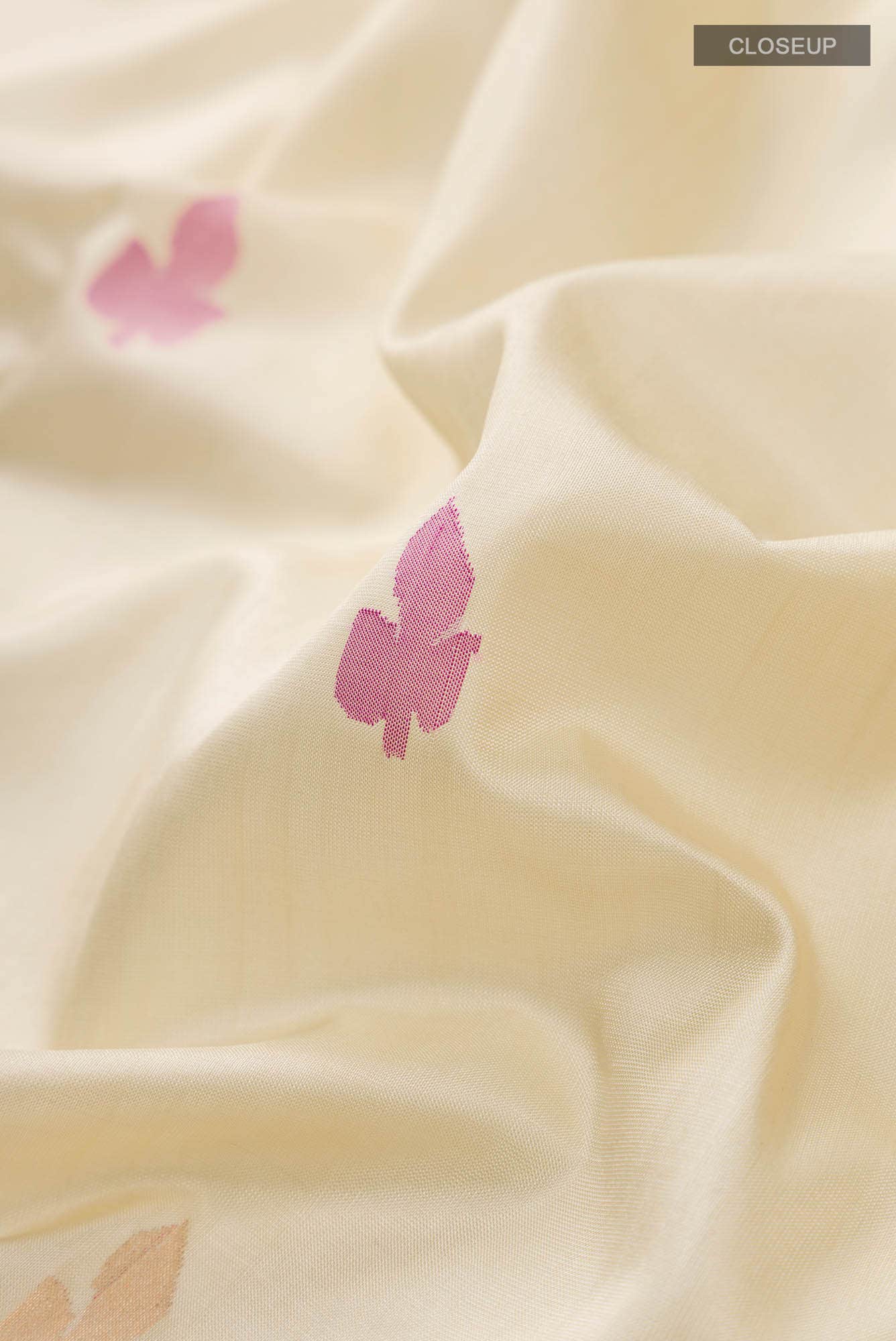 Cream Uppada Silk Saree