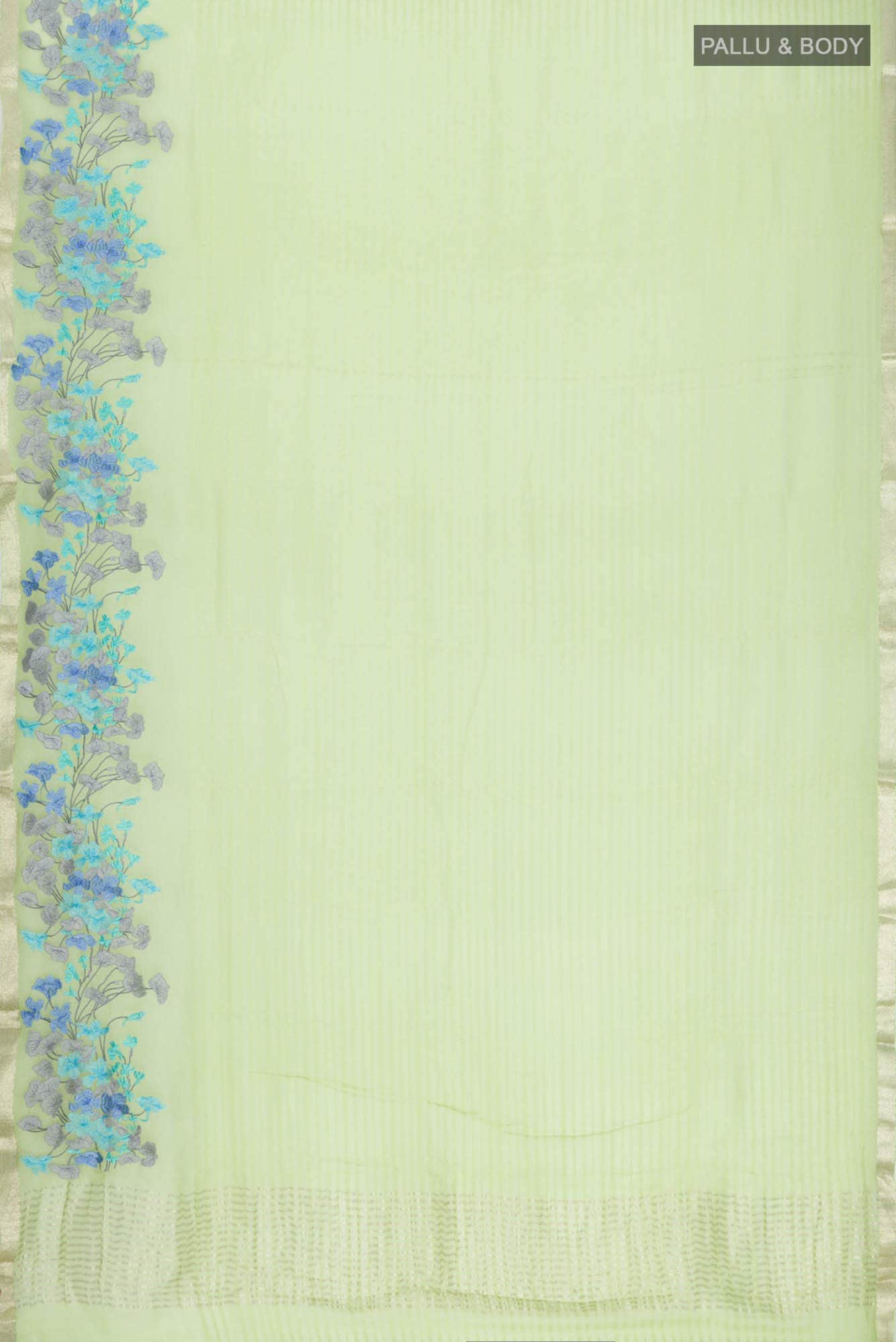 Green Chiffon Saree