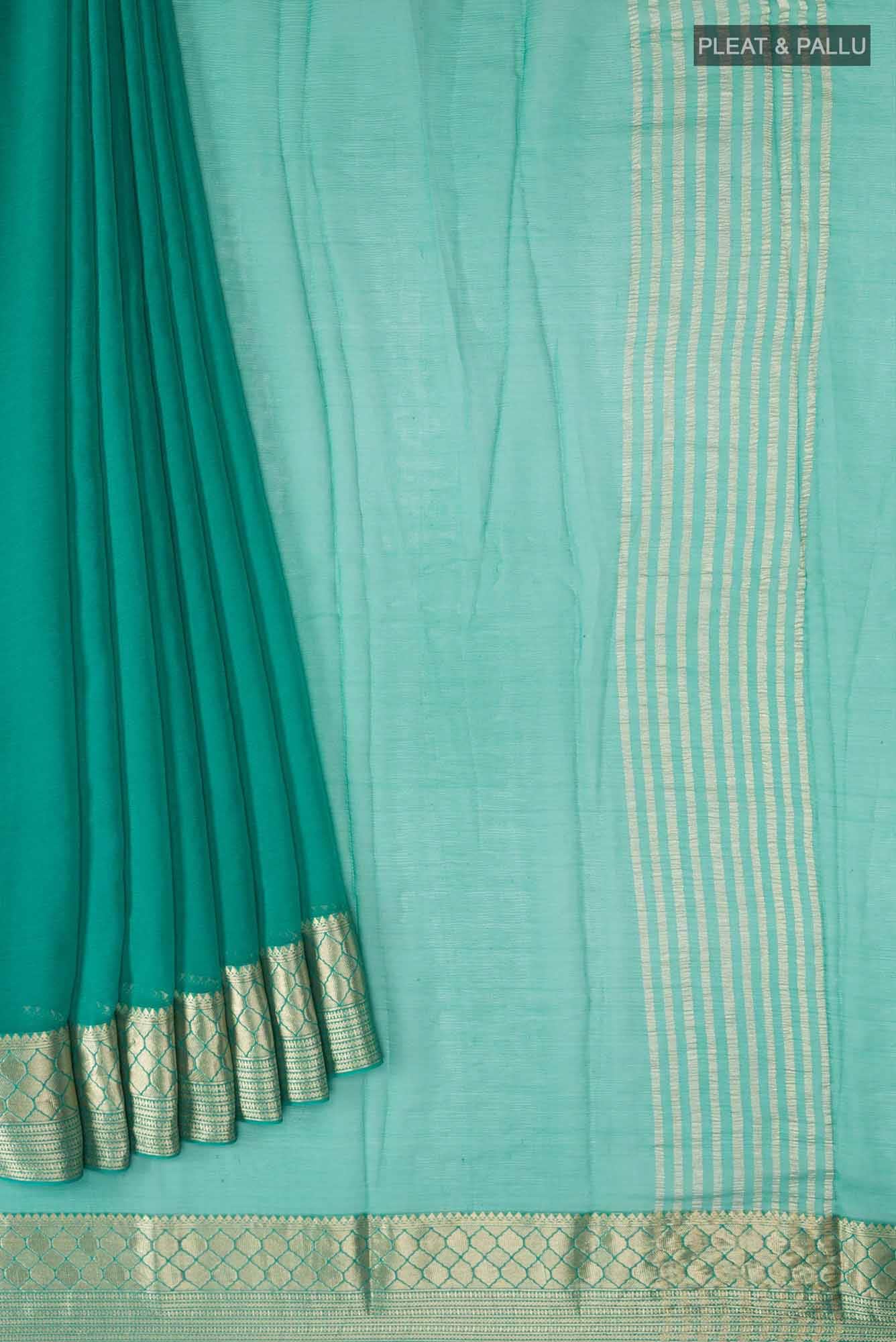 Green Mysore Chiffon Saree