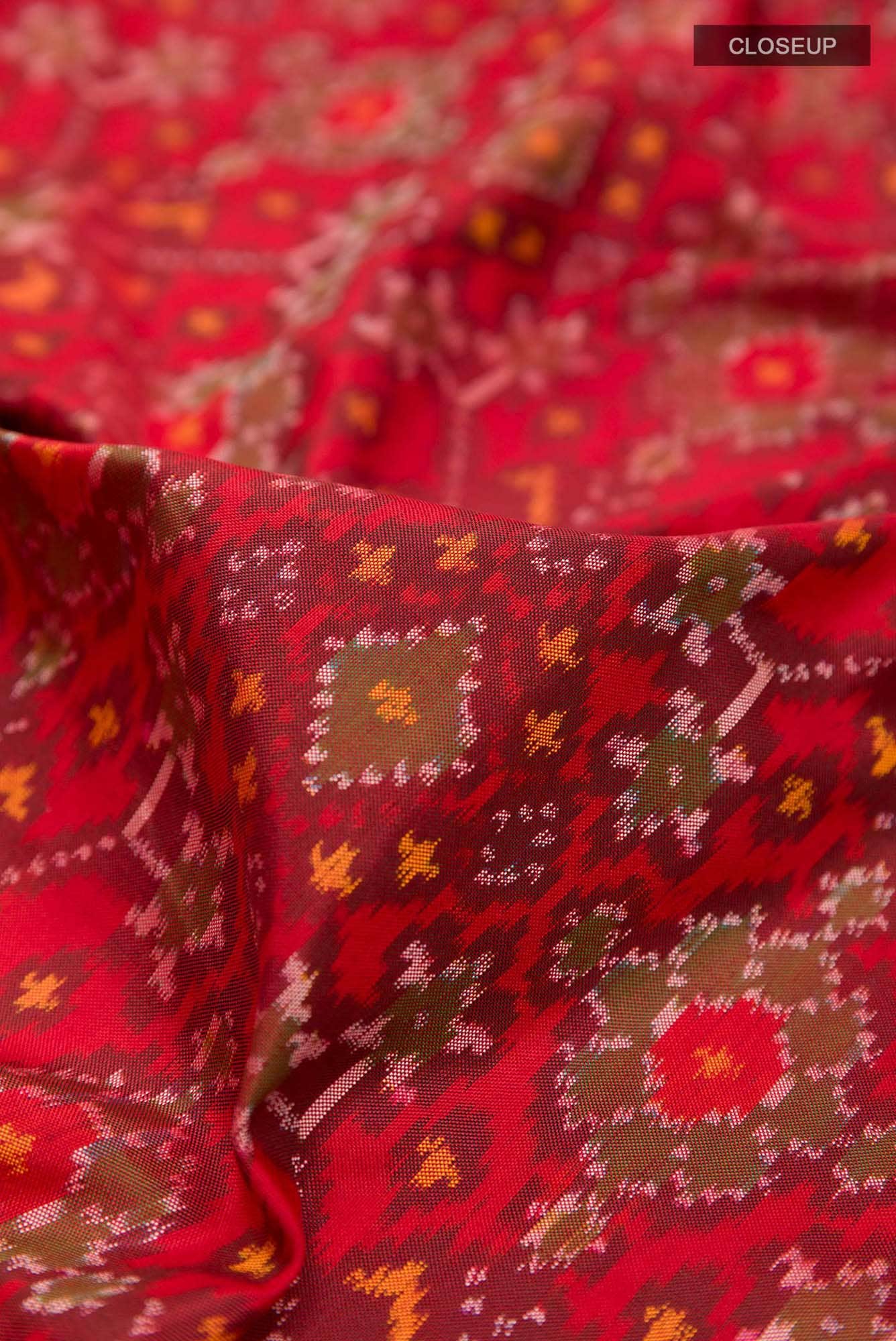 Red Pochampally Silk Saree