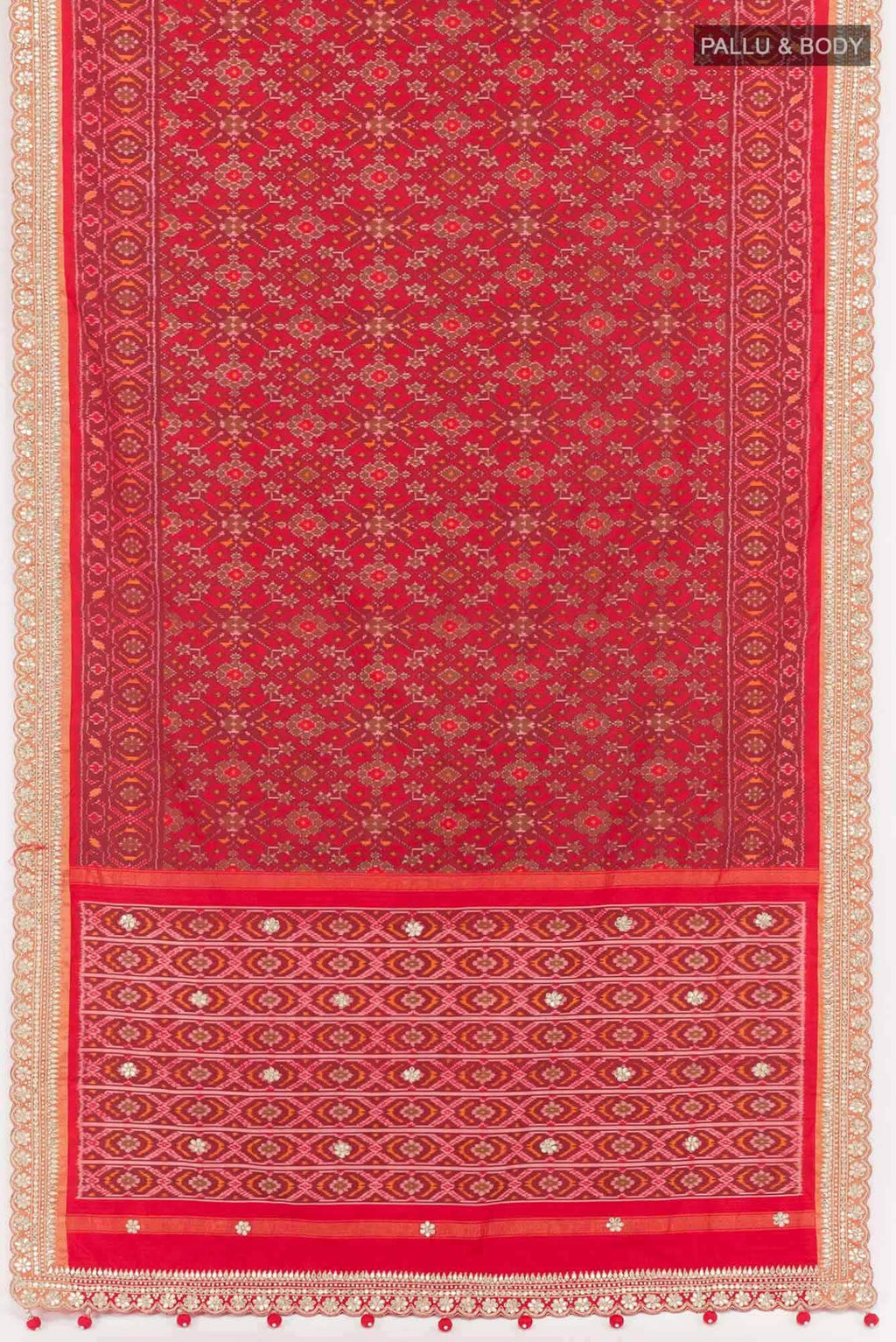 Red Pochampally Silk Saree