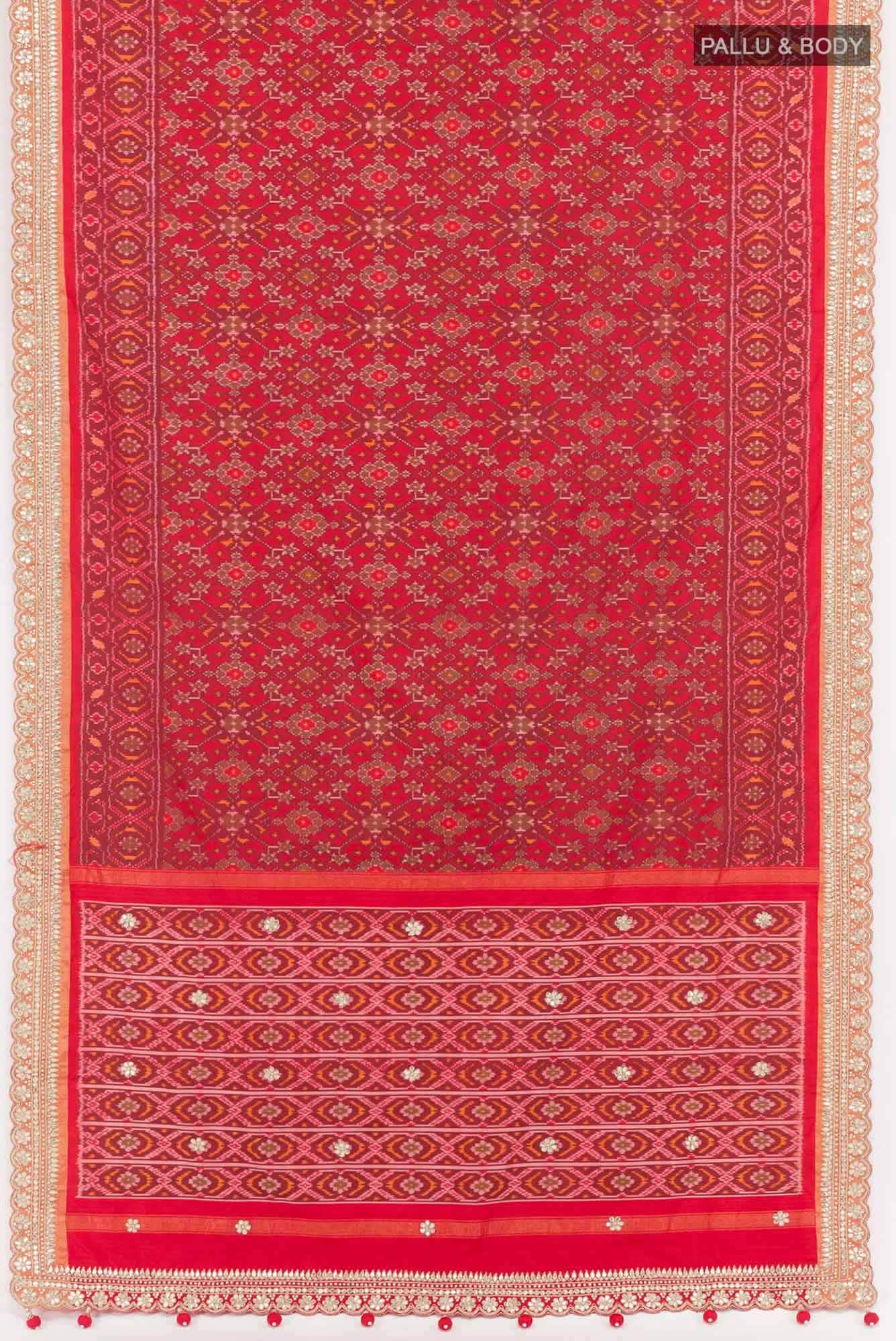 Red Pochampally Silk Saree