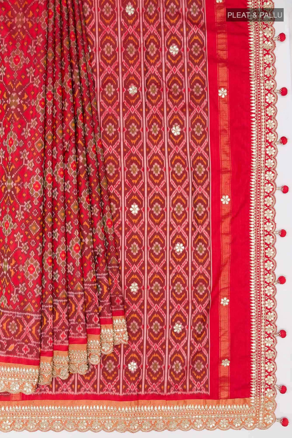 Red Pochampally Silk Saree