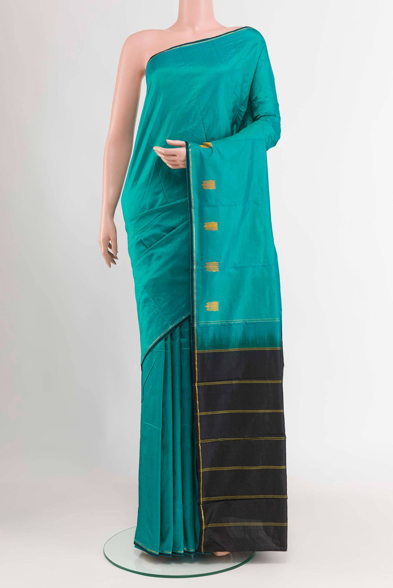 Blue Kanchipuram Saree