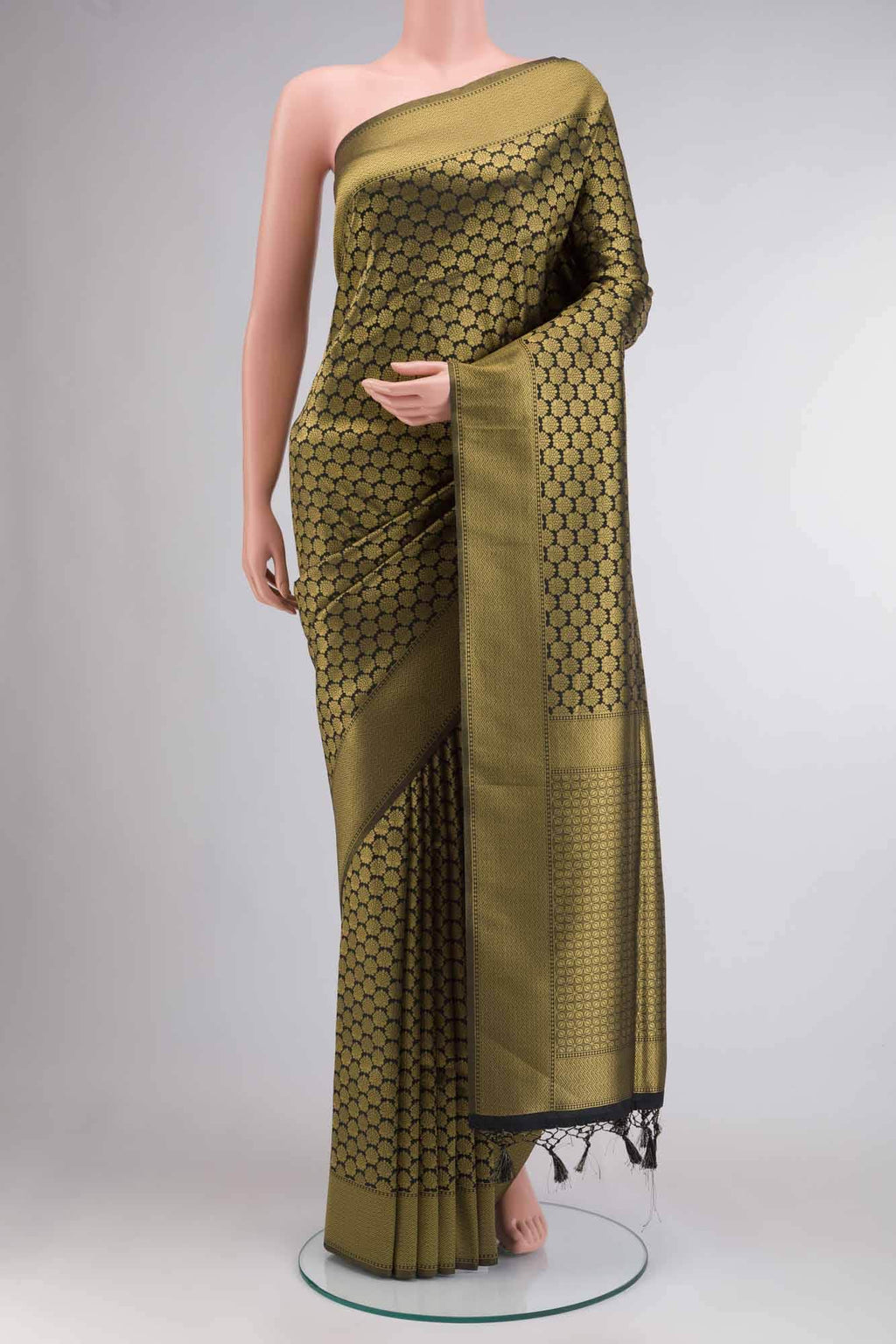 Black Art Silk Saree