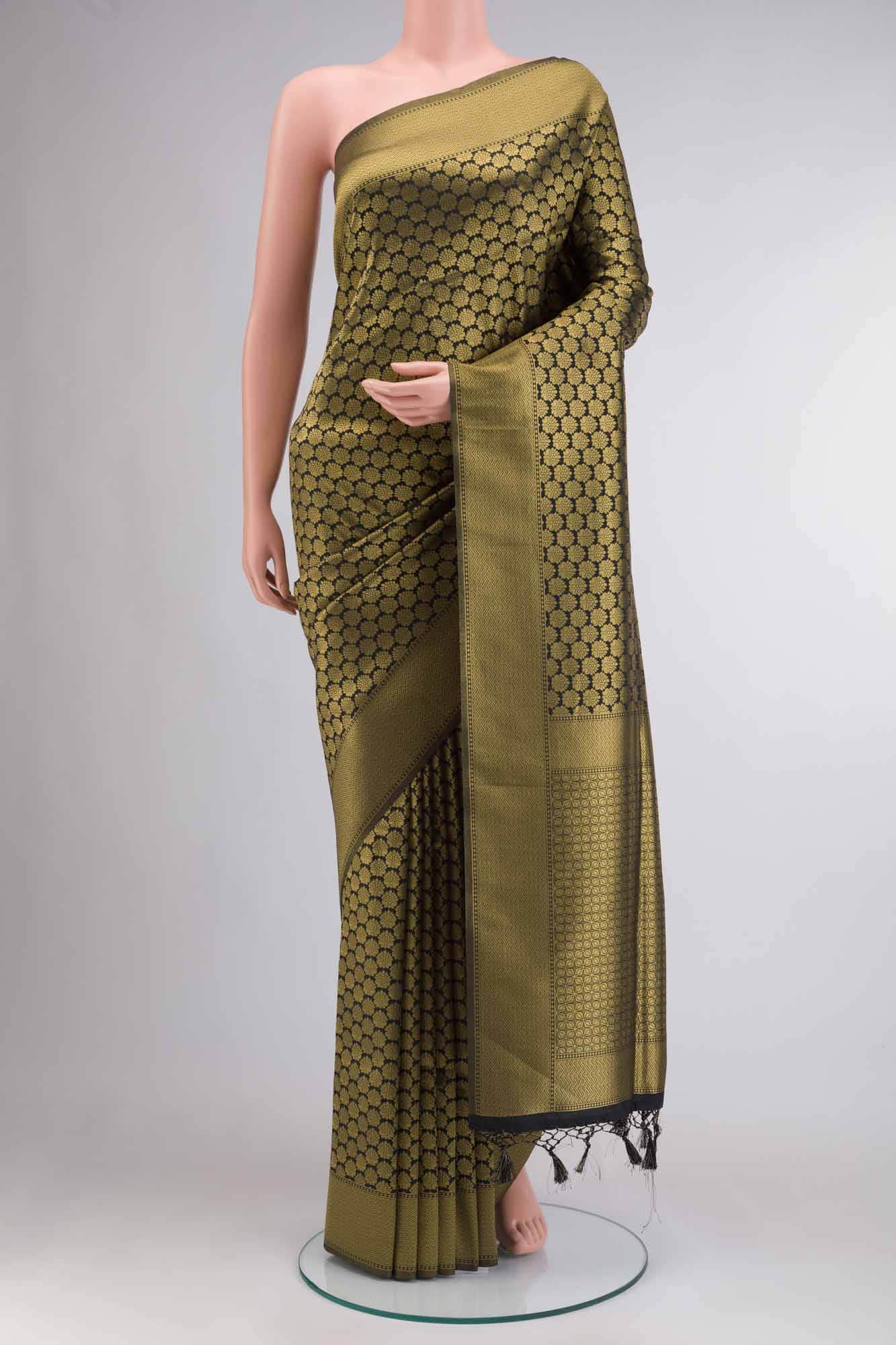 Black Art Silk Saree
