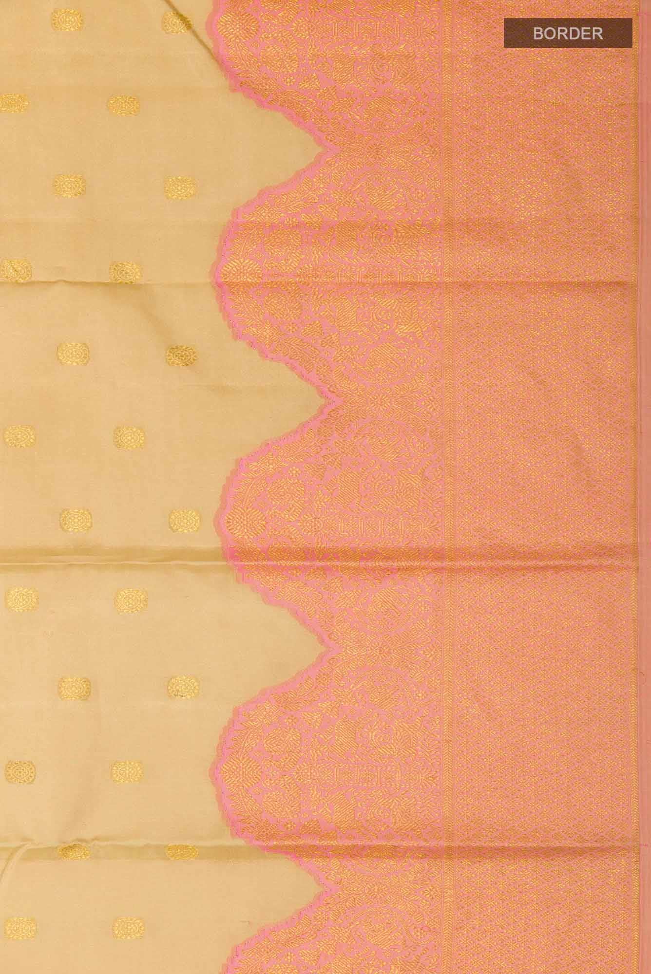 Gold Kanchipuram Silk Saree