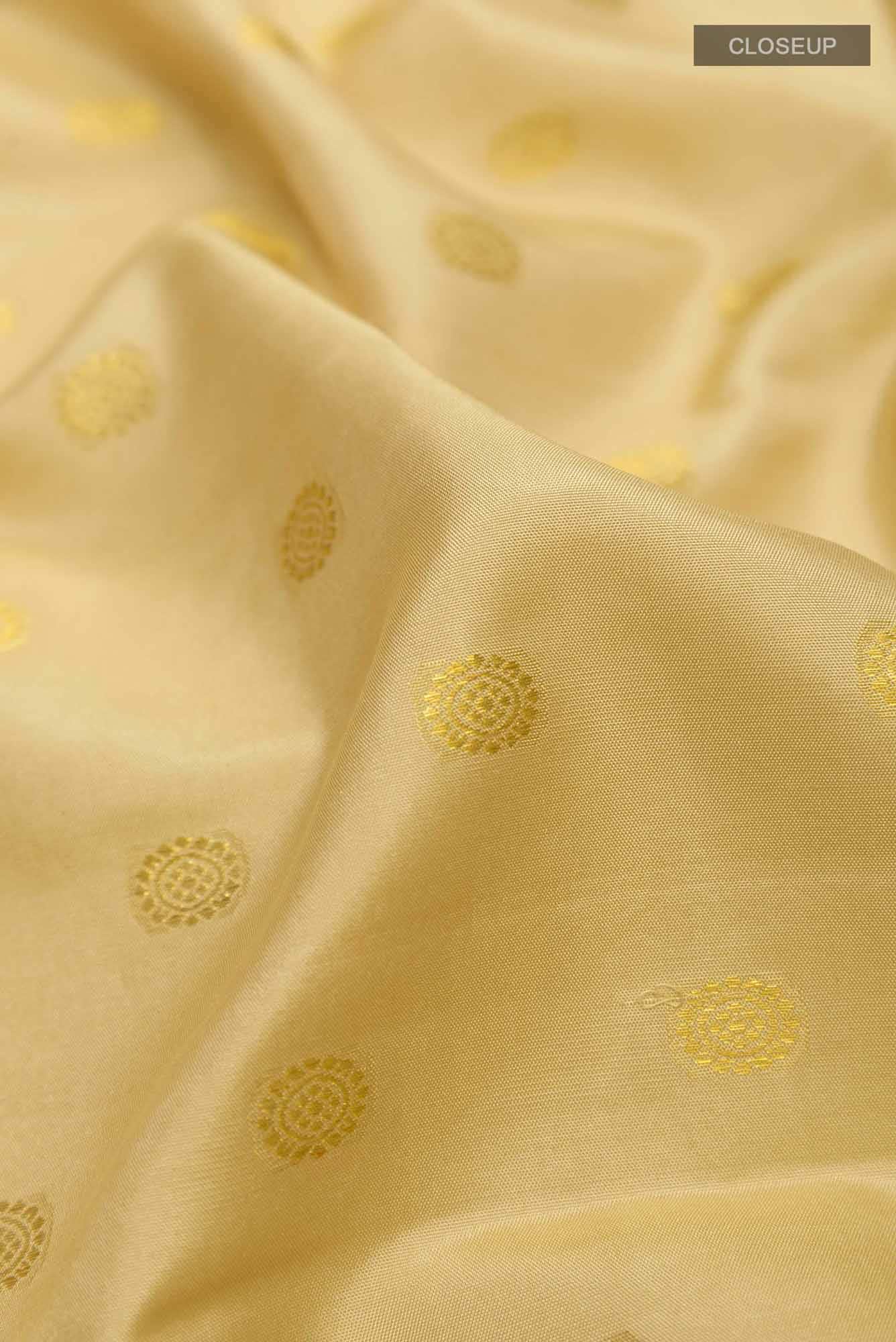 Gold Kanchipuram Silk Saree