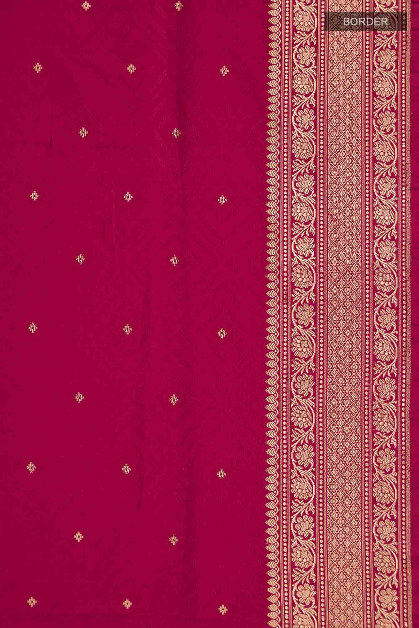 Maroon Banarasi Silk Saree