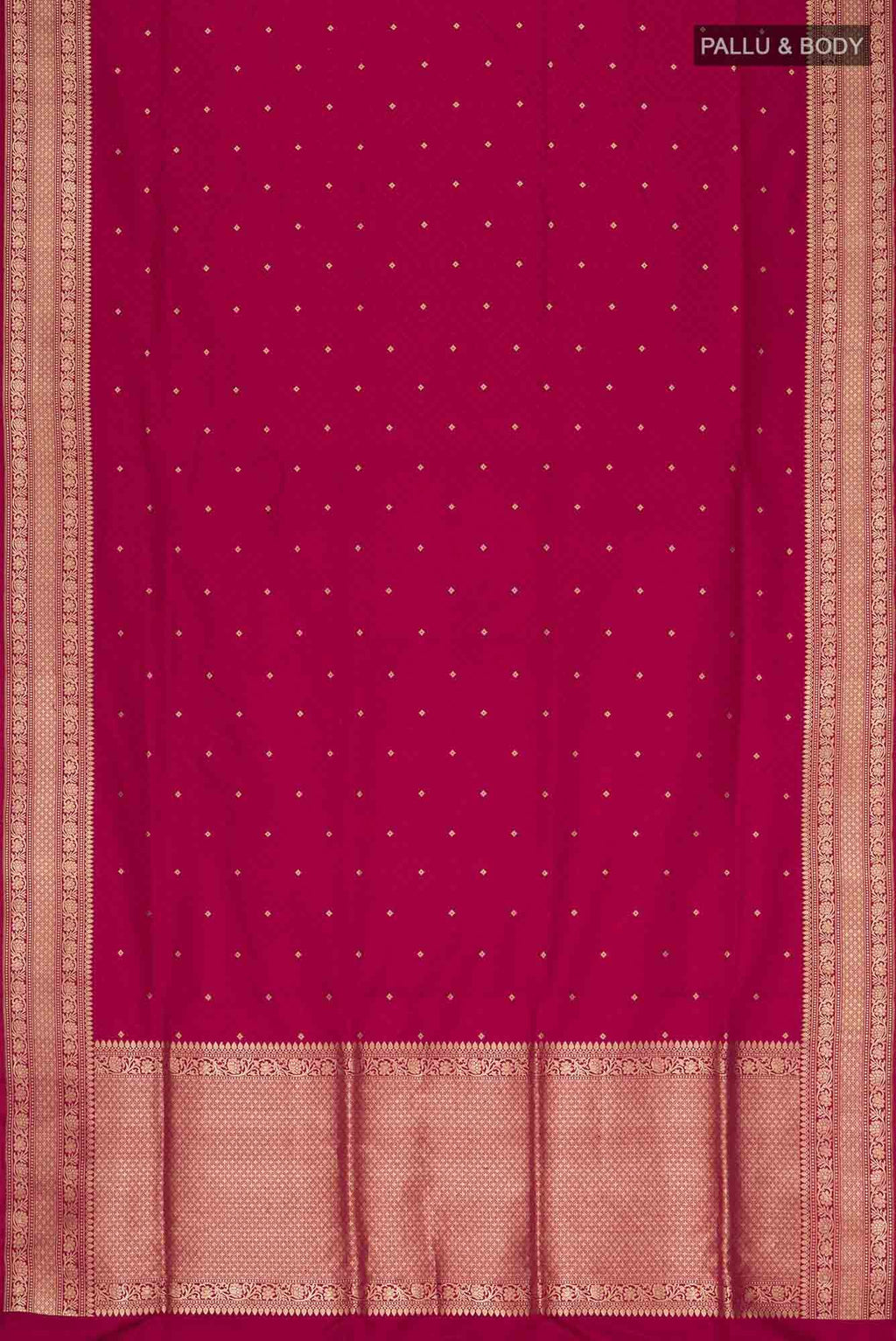 Maroon Banarasi Silk Saree
