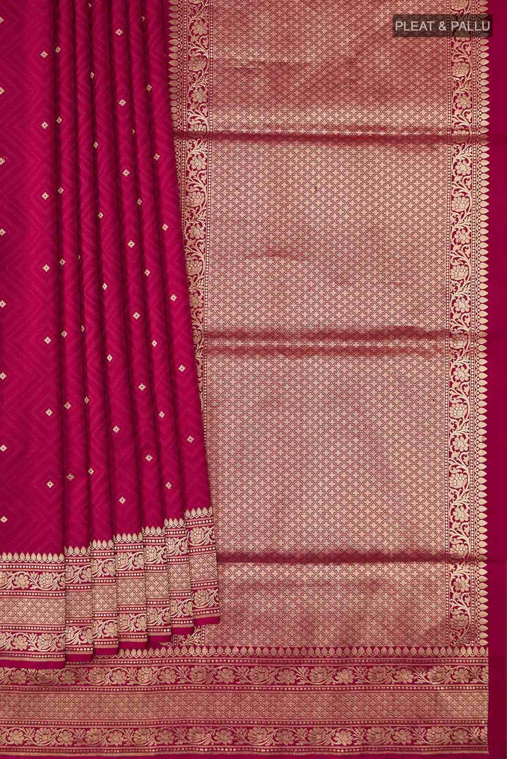 Maroon Banarasi Silk Saree