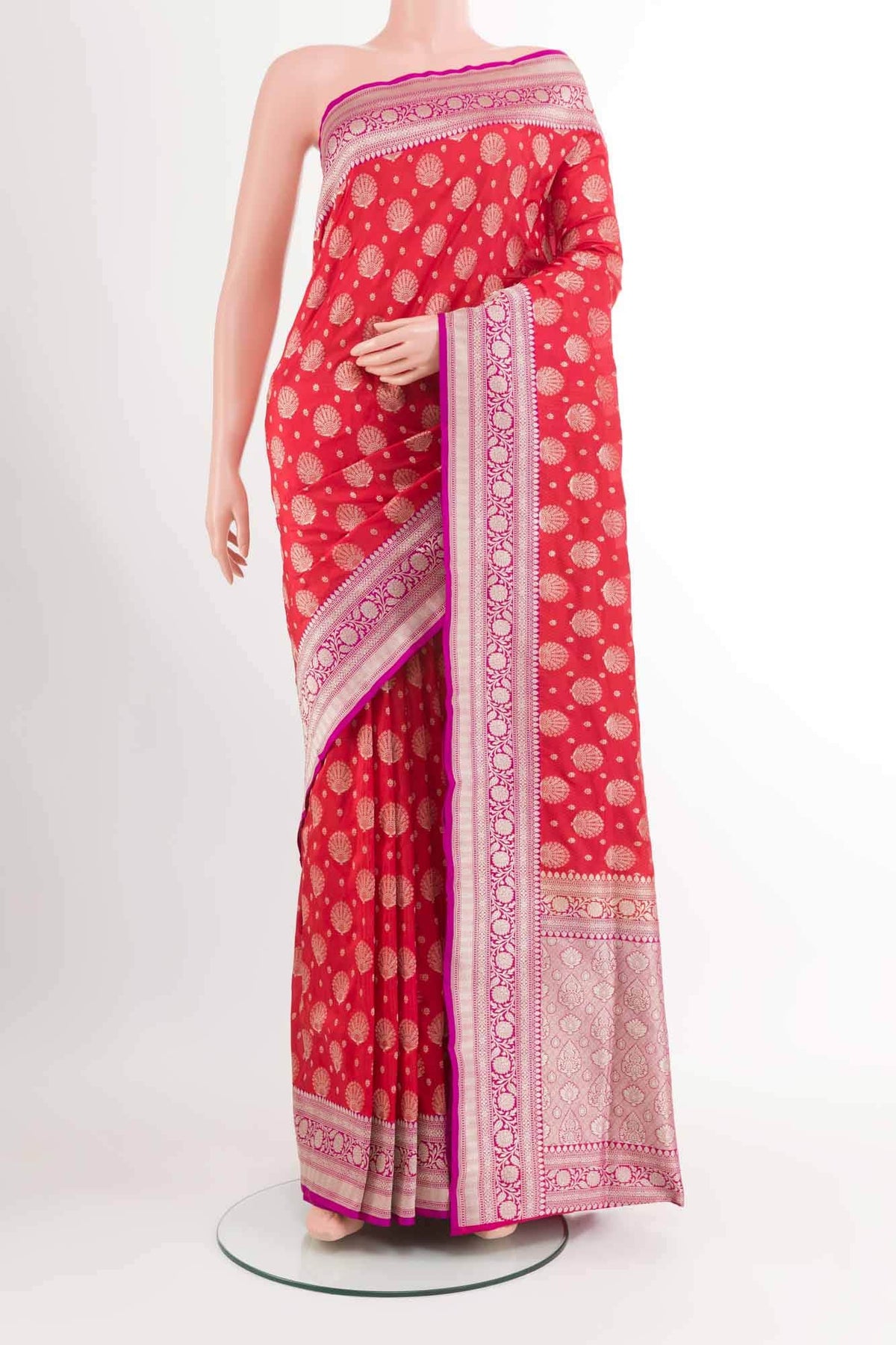 Red Banarasi Silk Saree