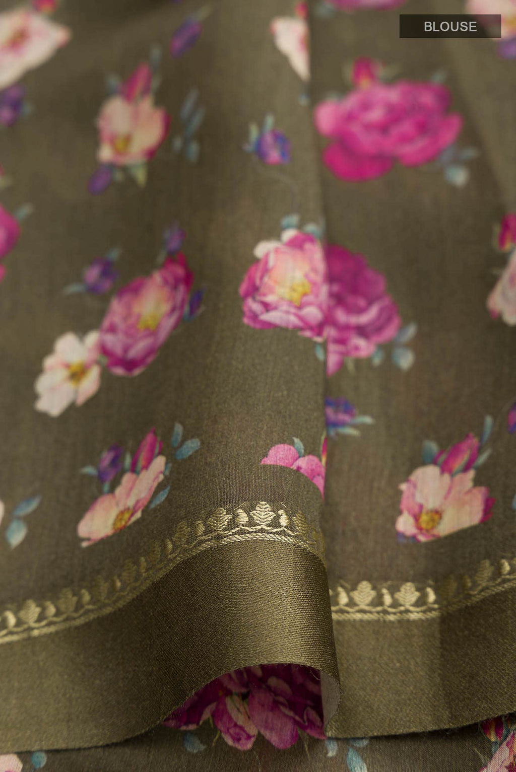 Green Tussar Silk Saree
