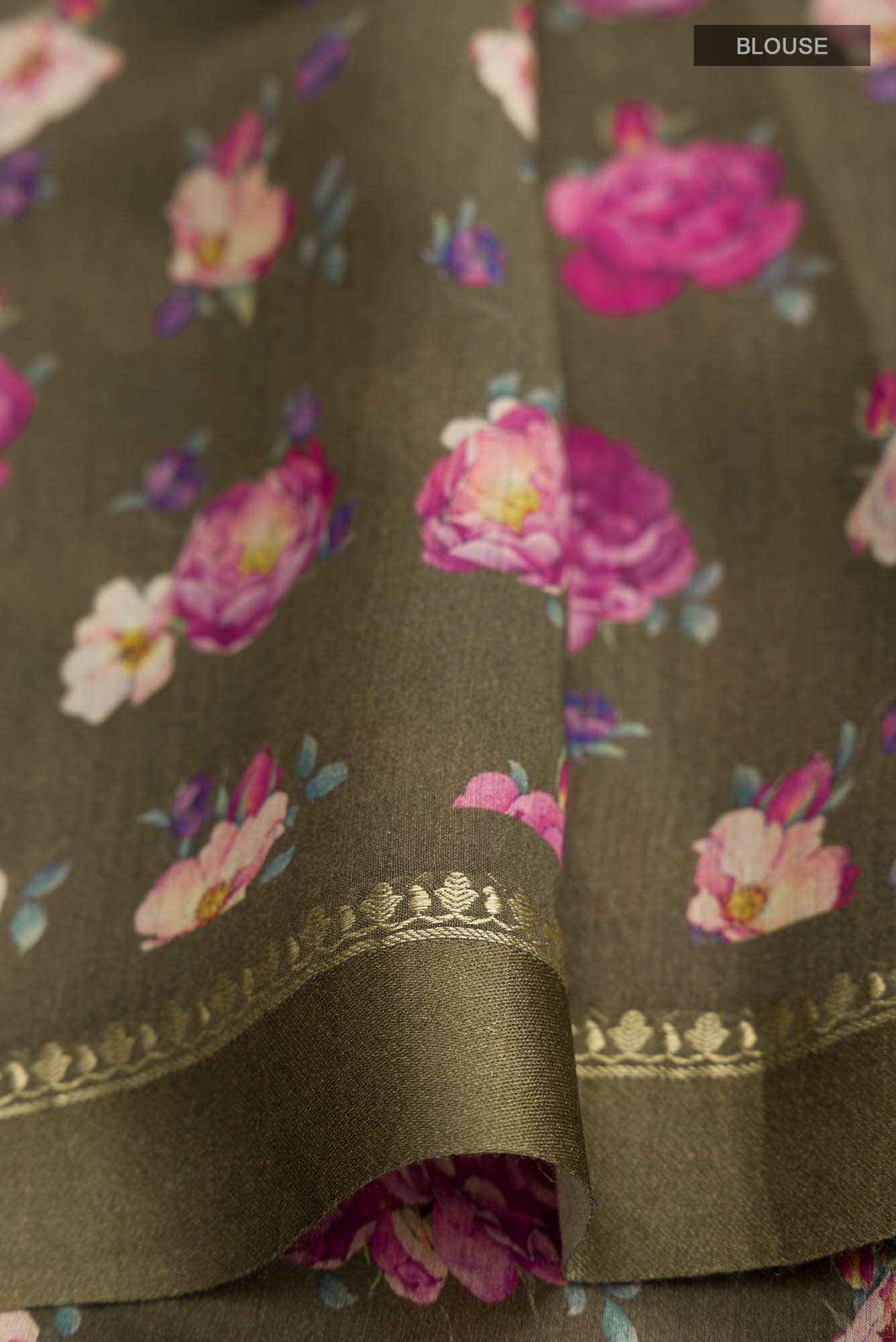 Green Tussar Silk Saree