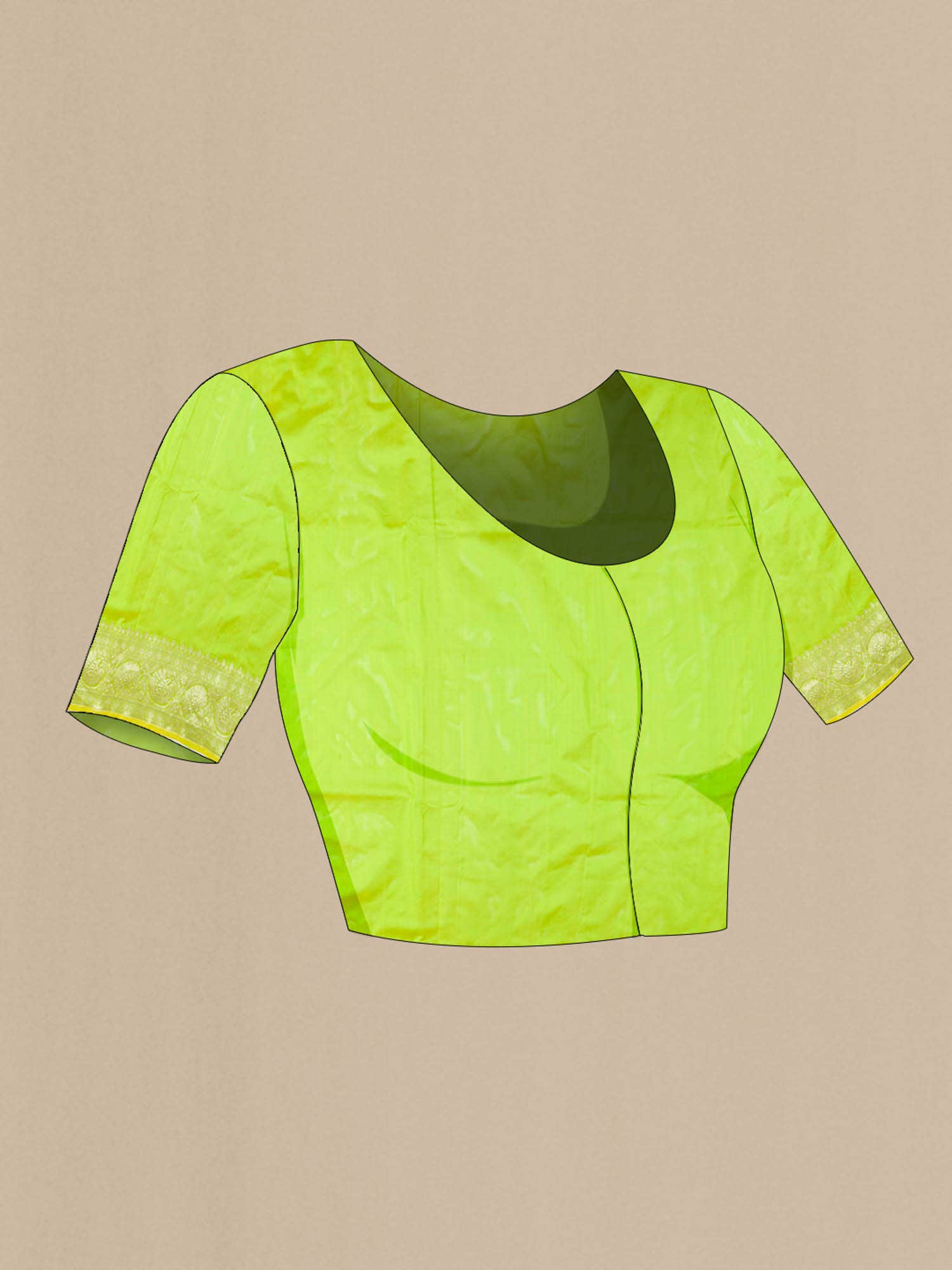 Green Banarasi Katan Silk Saree