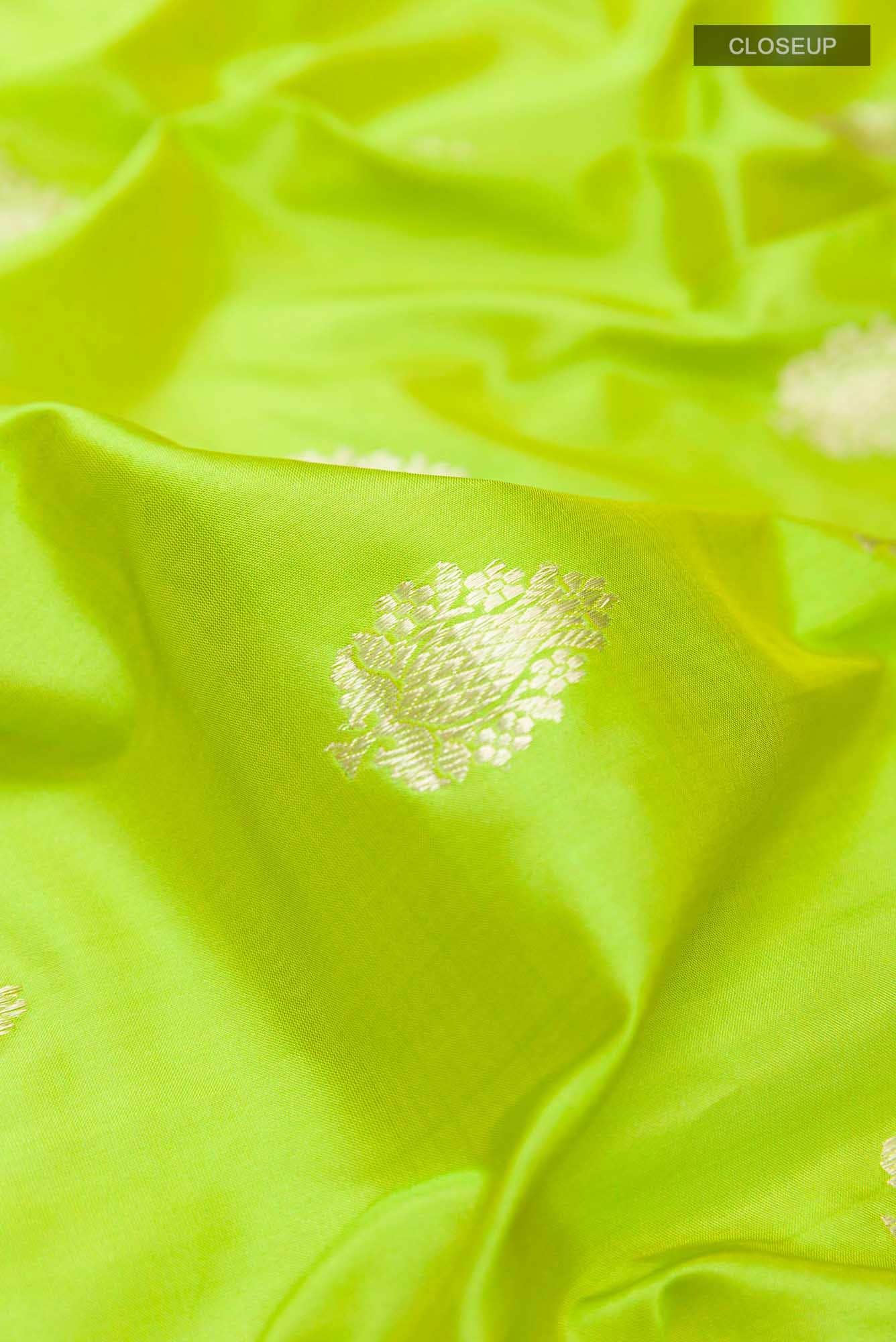 Green Banarasi Katan Silk Saree