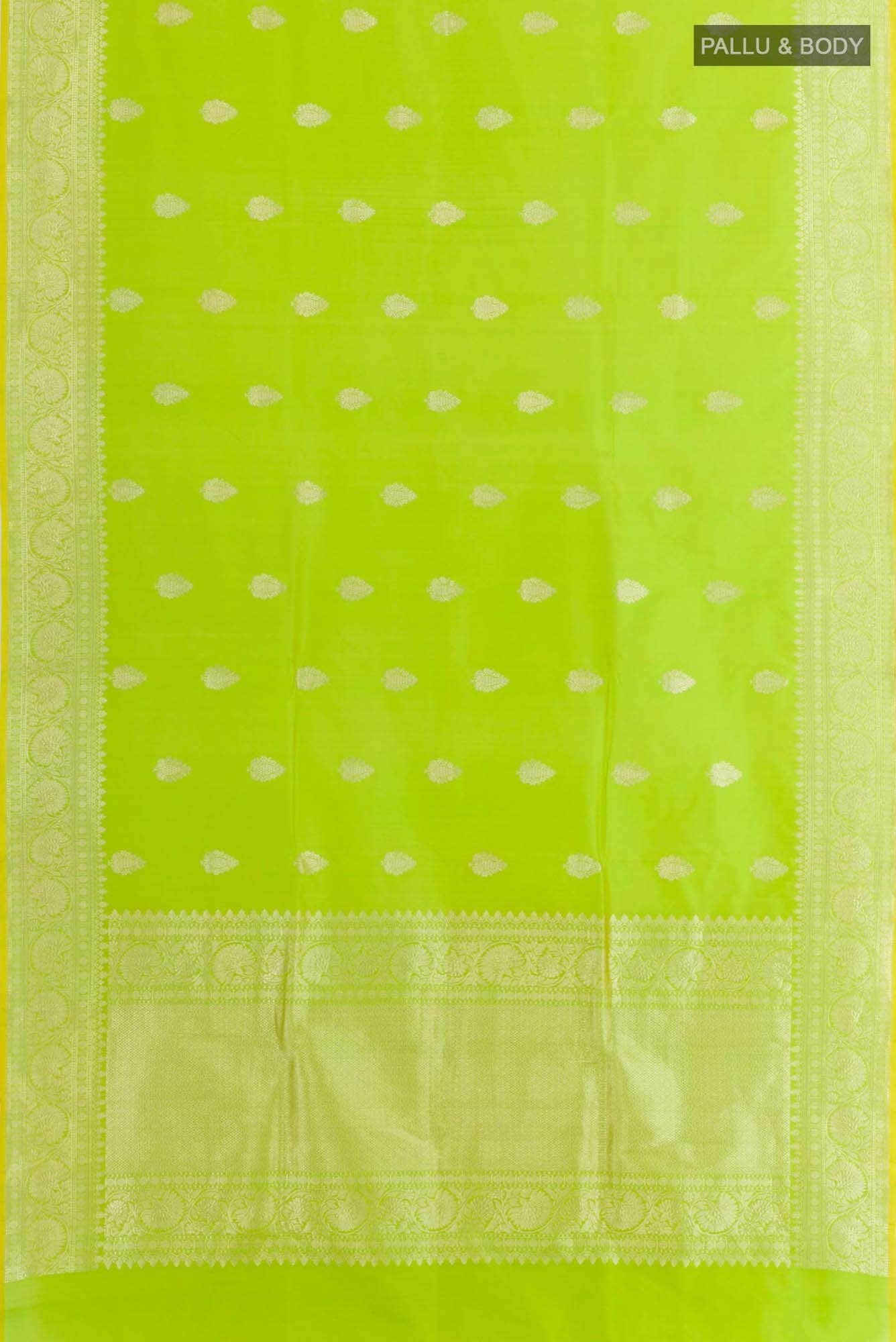 Green Banarasi Katan Silk Saree