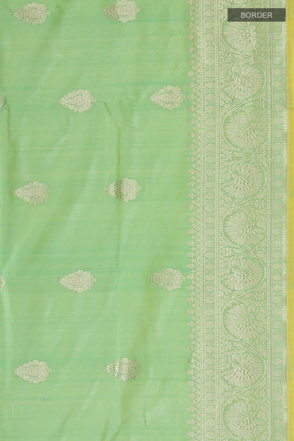 Green Banarasi Katan Silk Saree