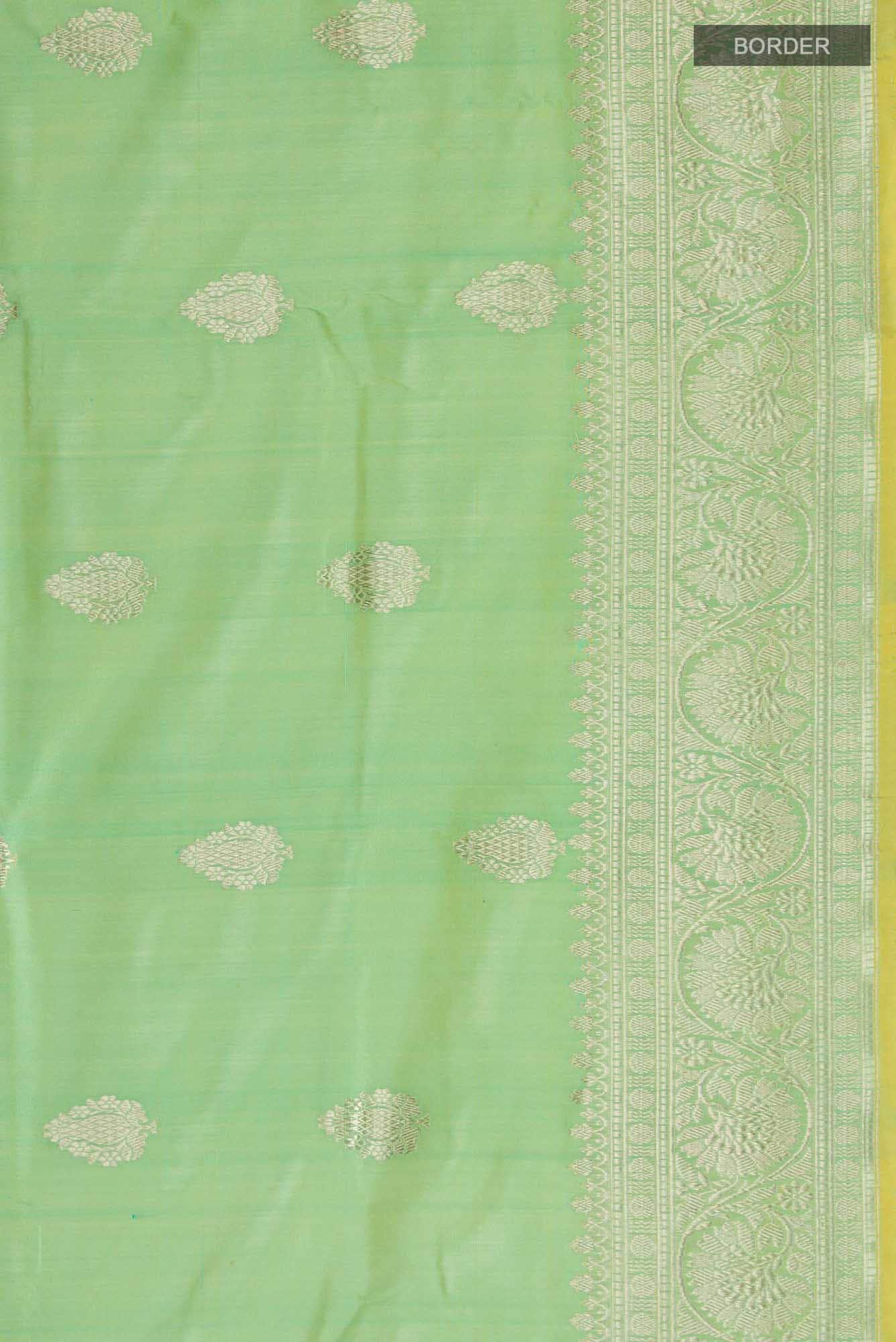 Green Banarasi Katan Silk Saree