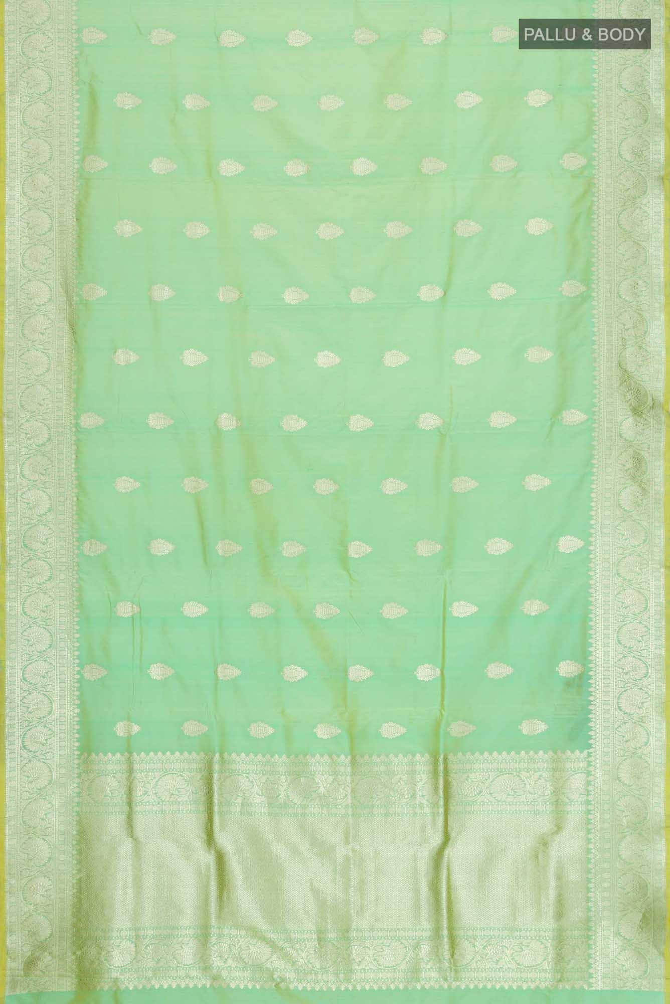 Green Banarasi Katan Silk Saree