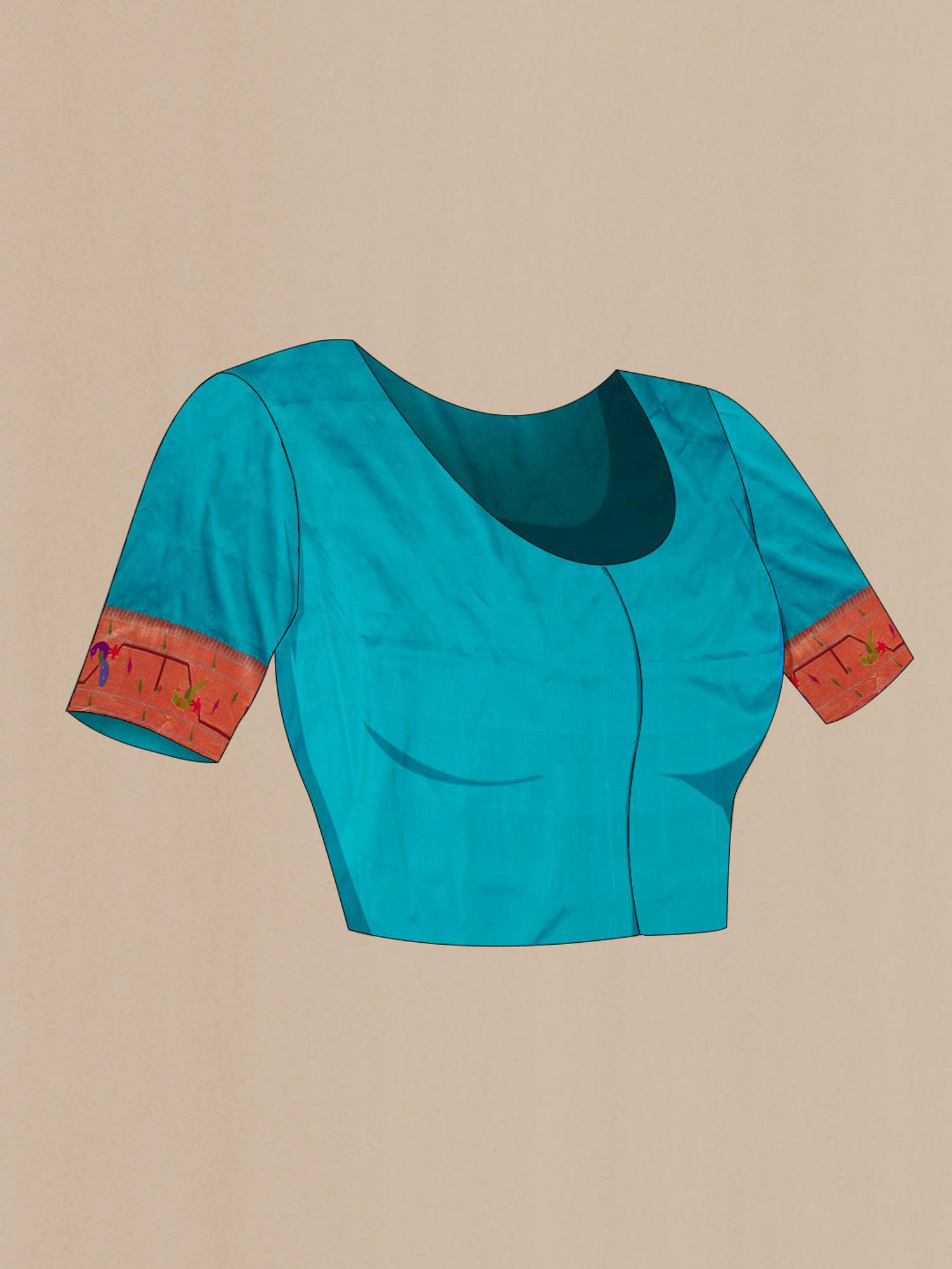 Blue Paithani Silk Saree