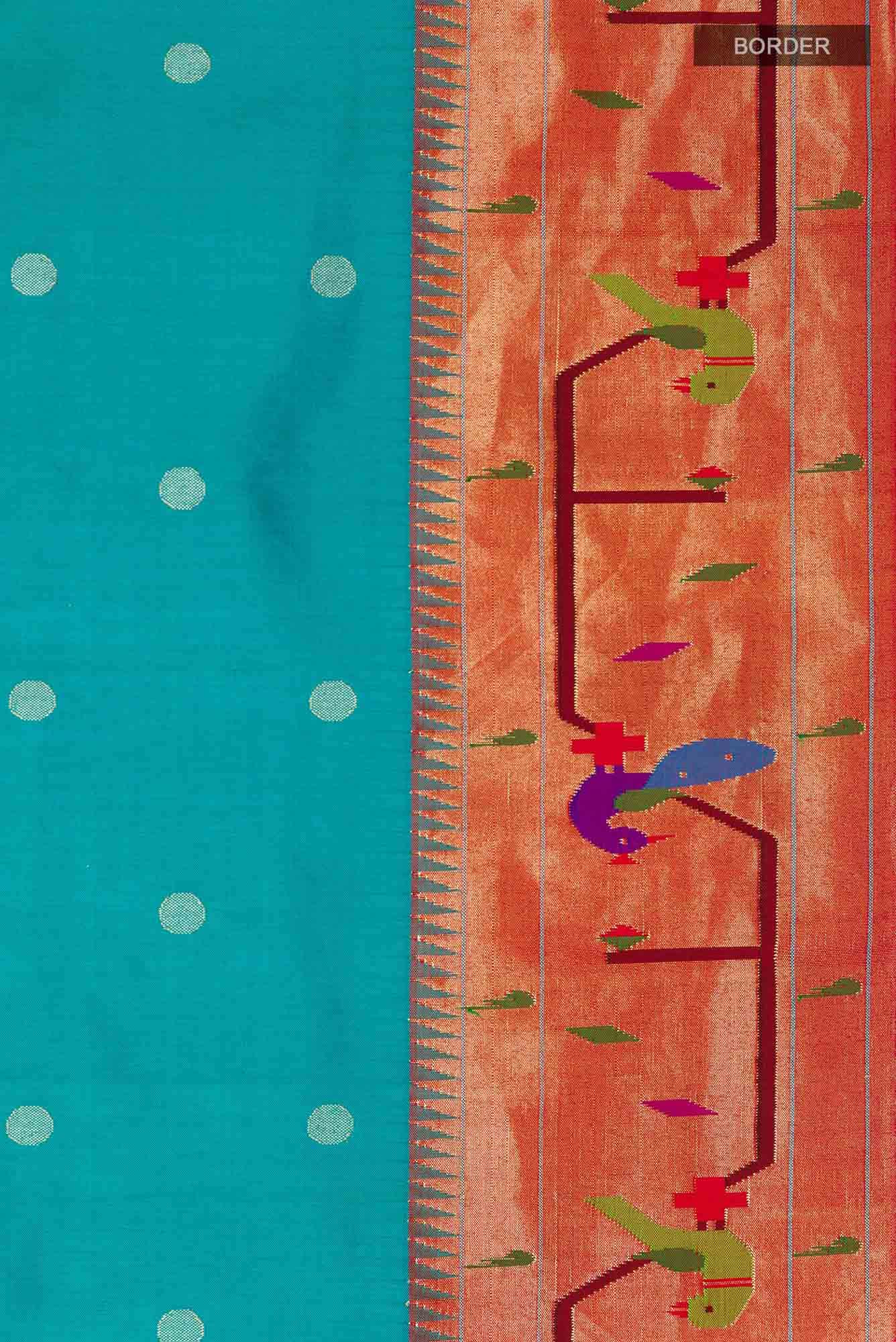 Blue Paithani Silk Saree