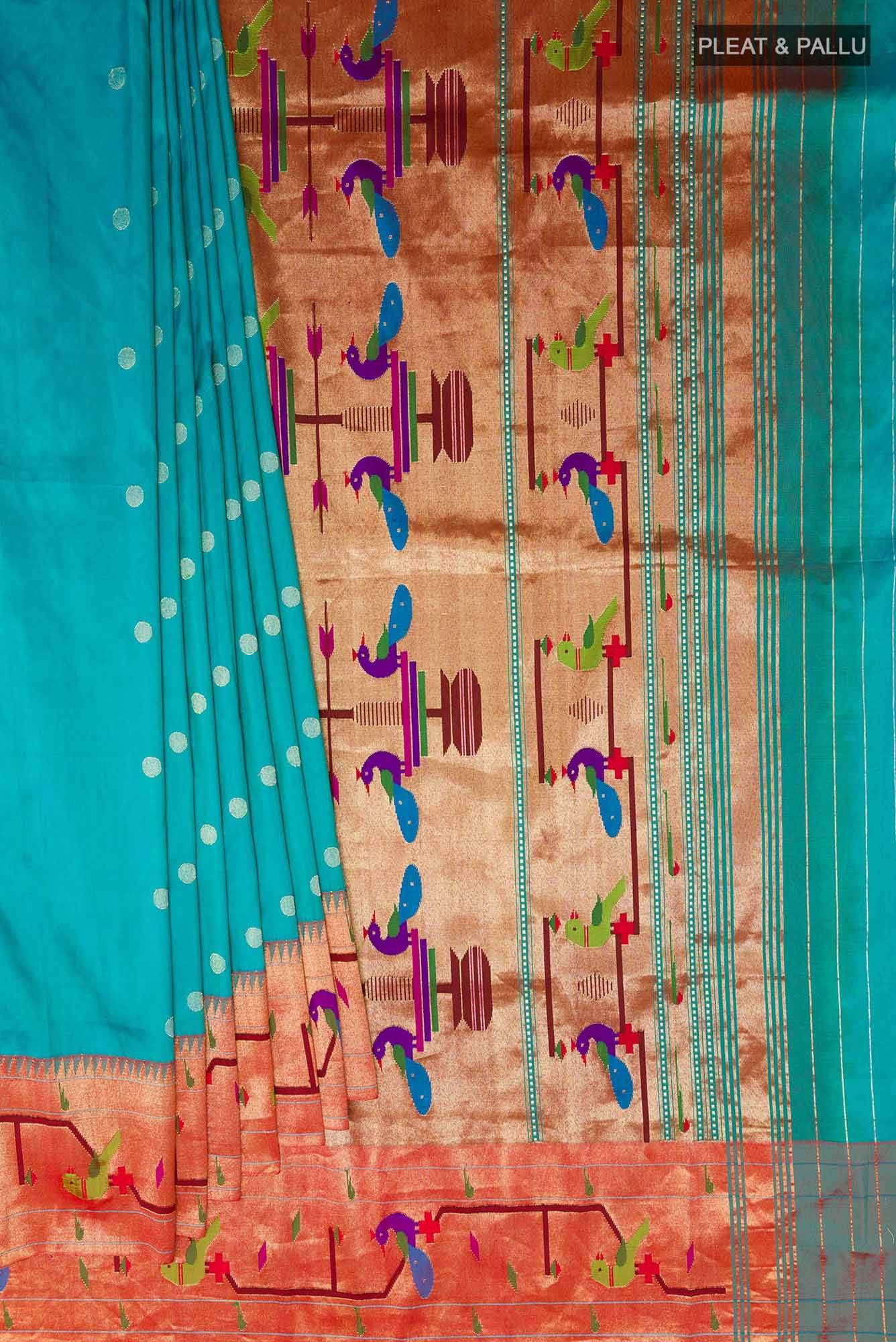 Blue Paithani Silk Saree