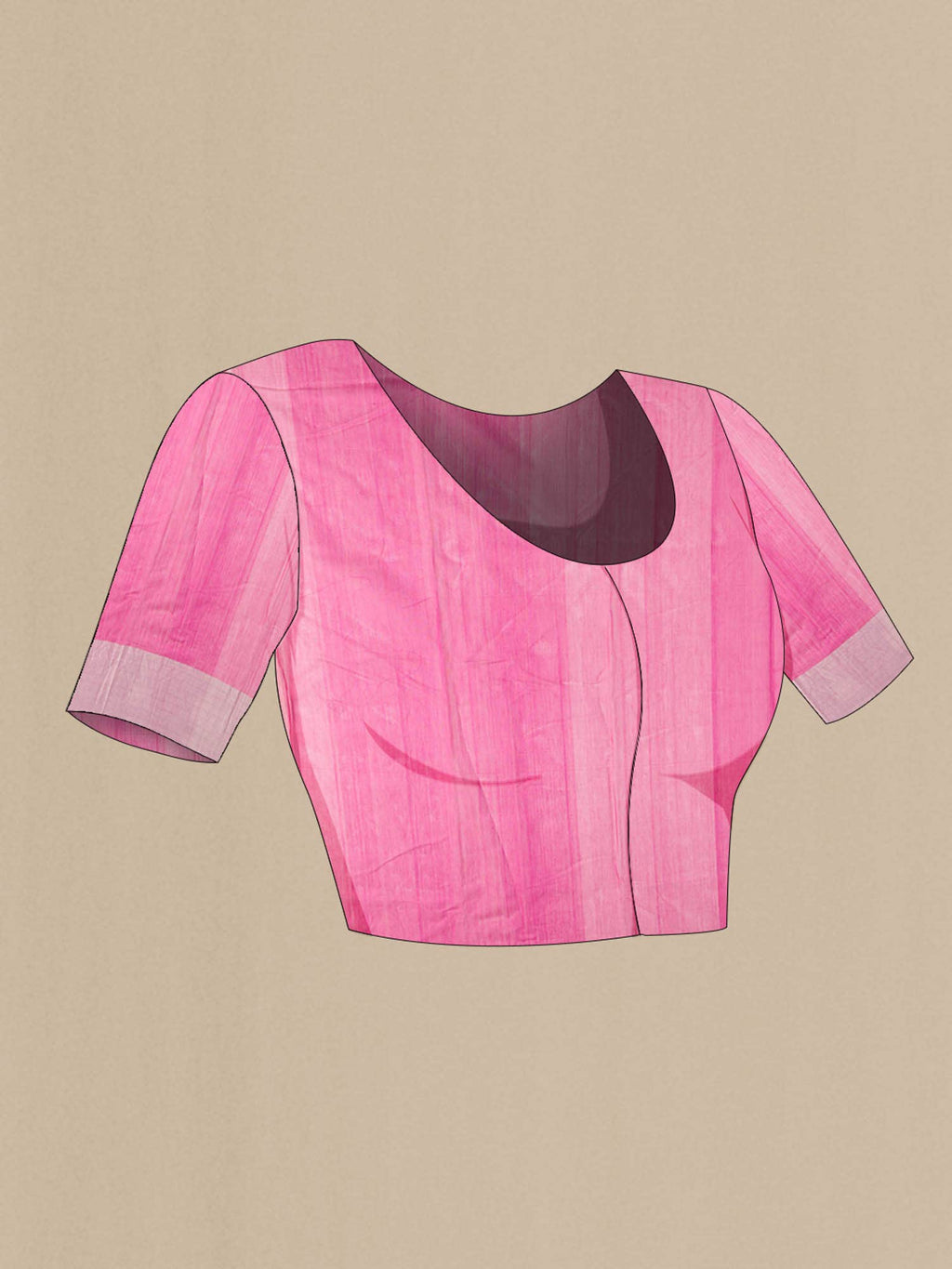 Pink Chanderi Silk Cotton Saree