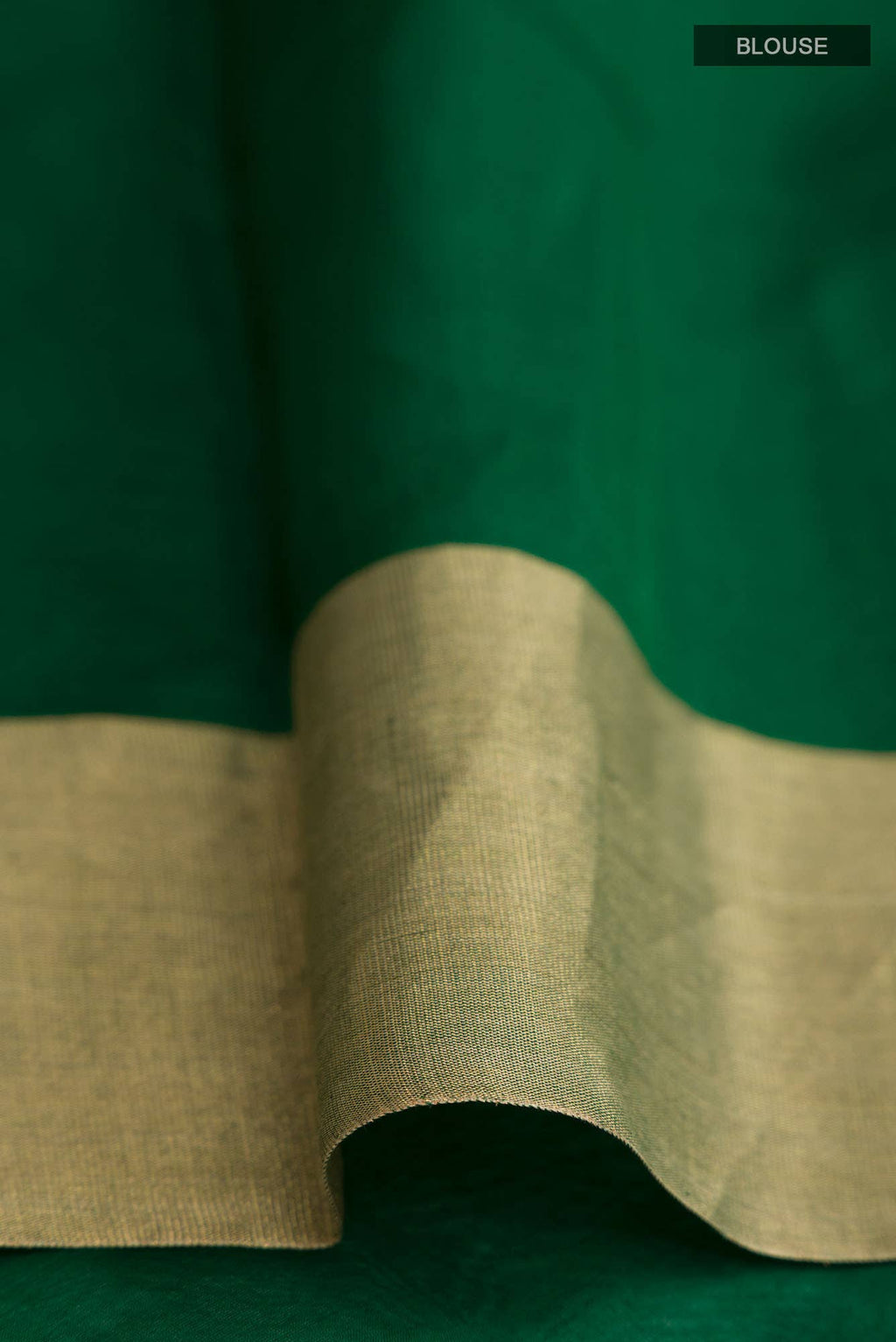 Green Chanderi Silk Cotton Saree