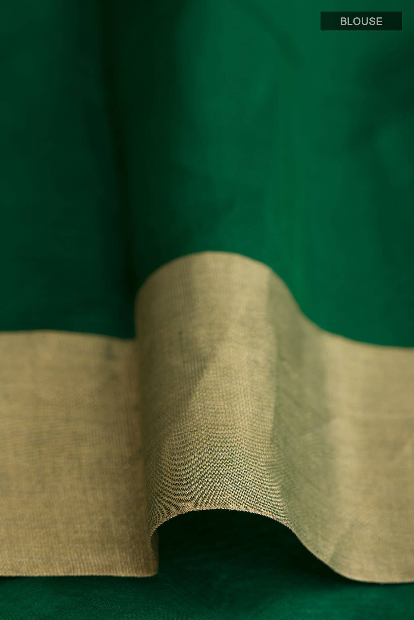 Green Chanderi Silk Cotton Saree