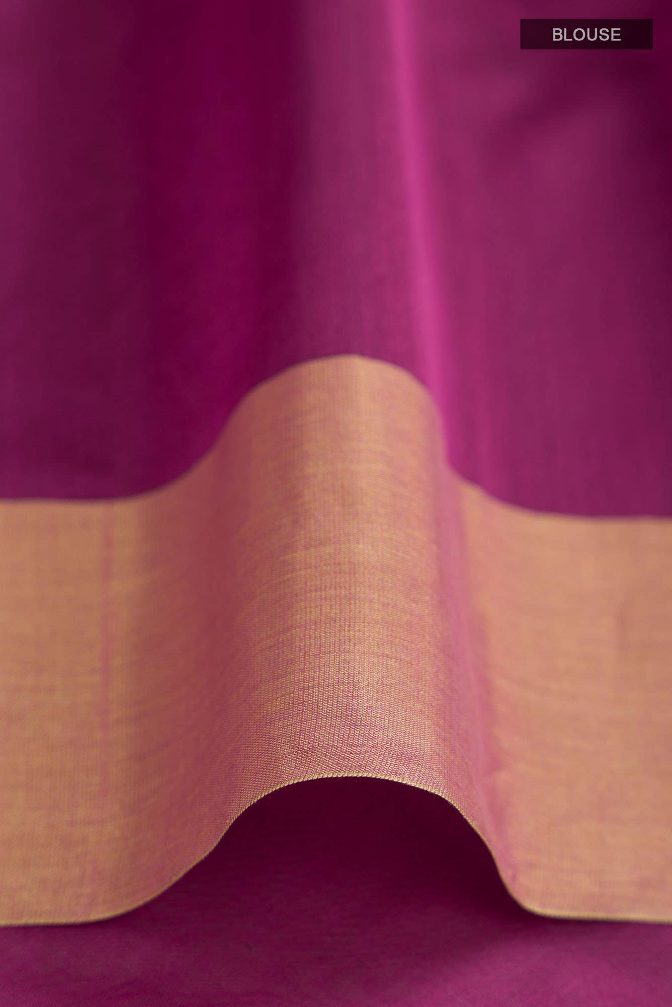 Violet Chanderi Silk Cotton Saree