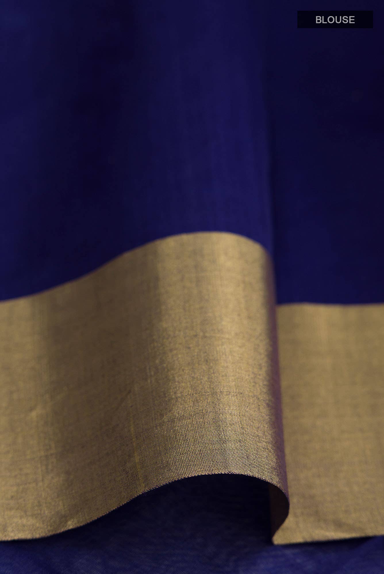 Blue Chanderi Silk Cotton Saree
